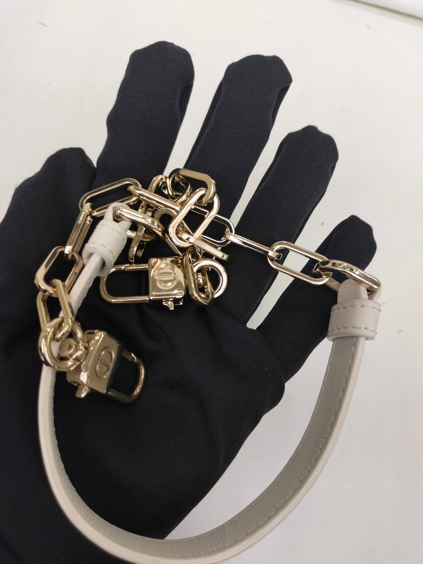 Dior D'Joy Small Lamb White GHW 2022