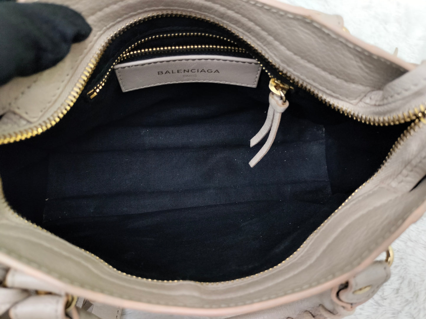 Balenciaga Mini City Edge Pink Beige GHW