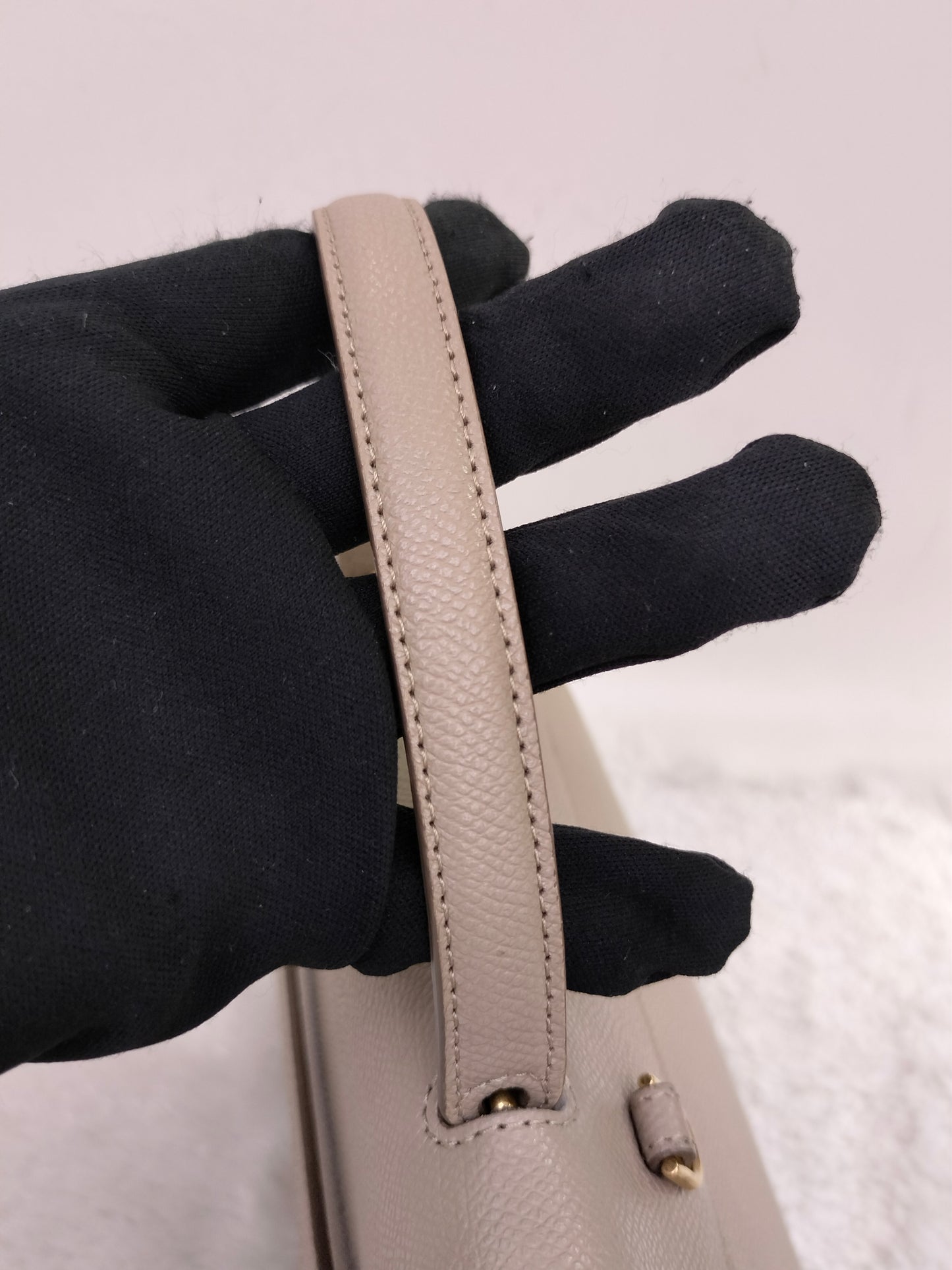 Celine Nano Belt Grained Light Taupe GHW 2019
