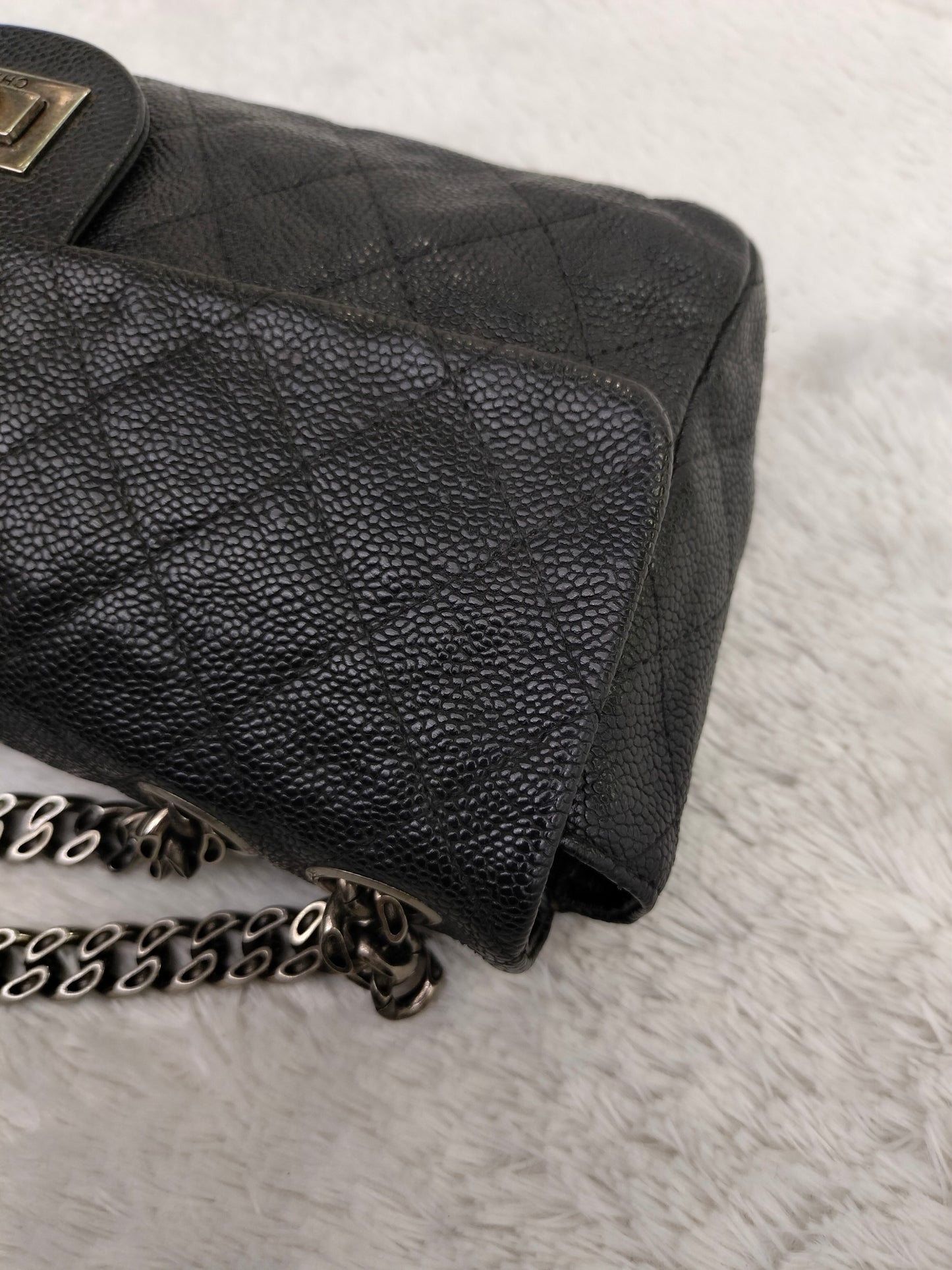 Chanel Medium Reissue Caviar Black Bijoux Chain RHW #11