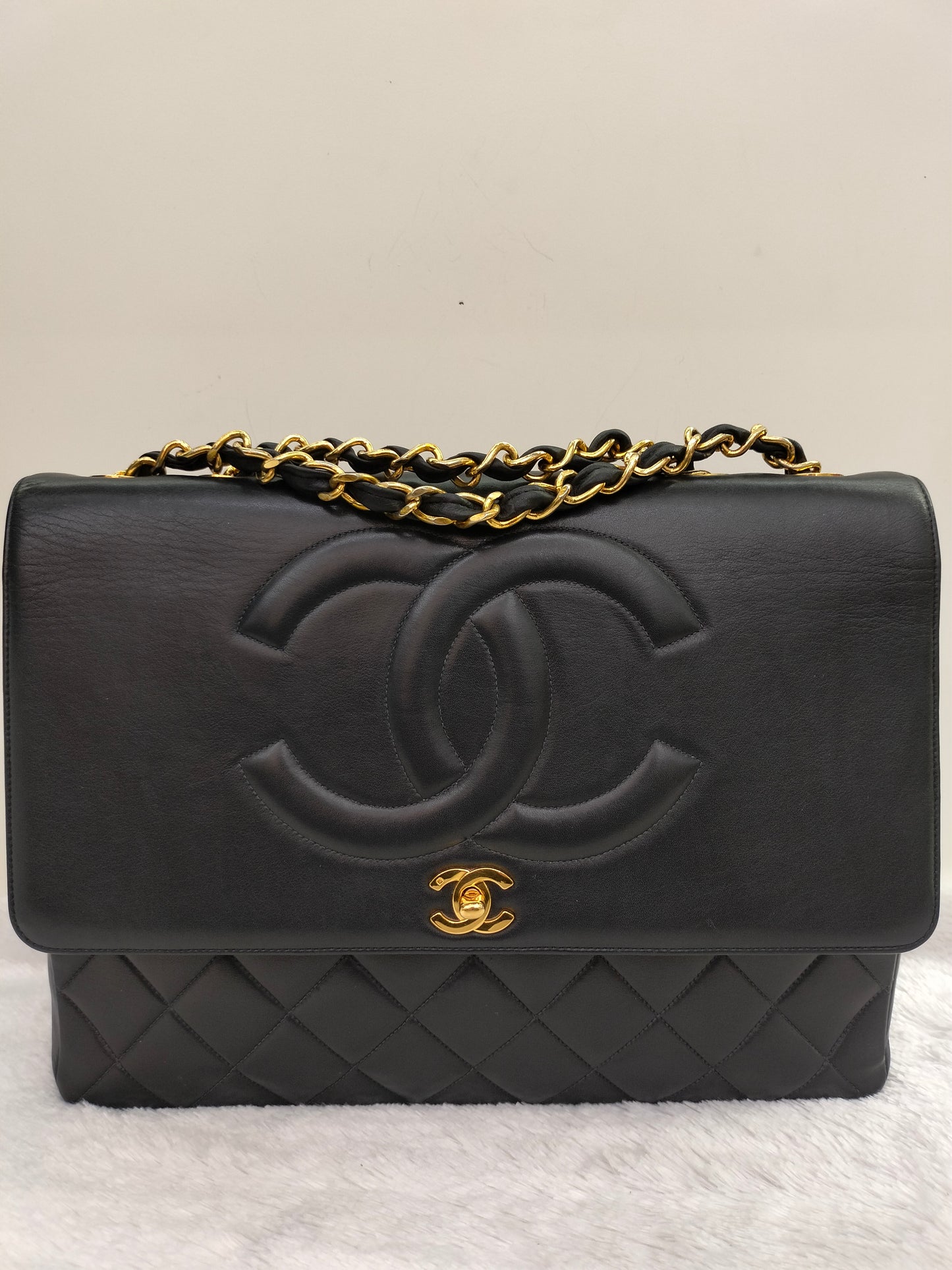 Chanel Maxi Lamb Vintage Black GHW SF #2