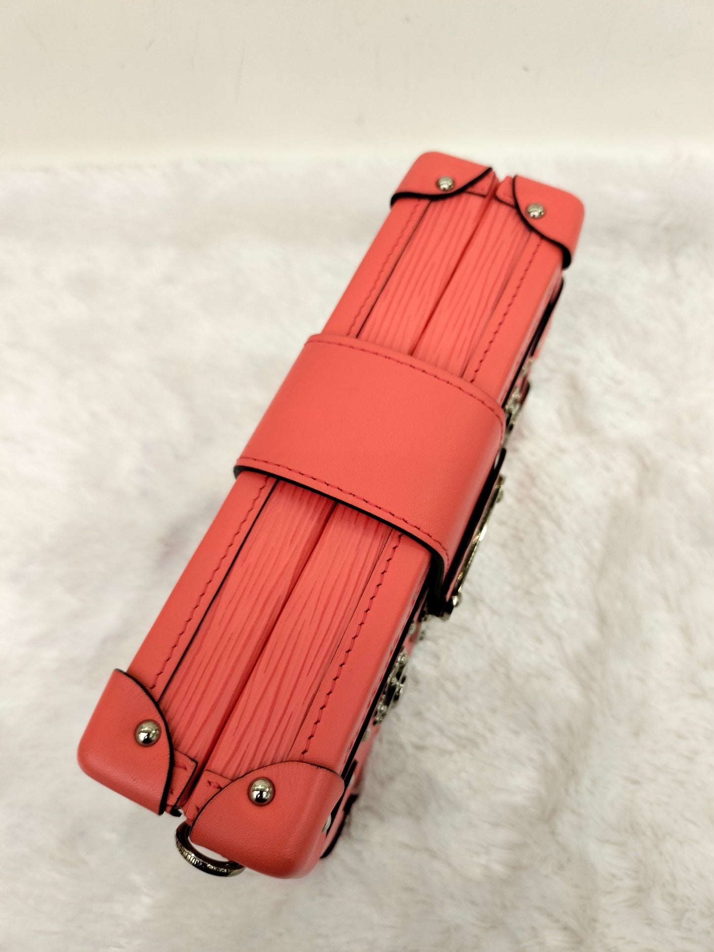 LV Petite Malle Trunk Epi Salmon 2016
