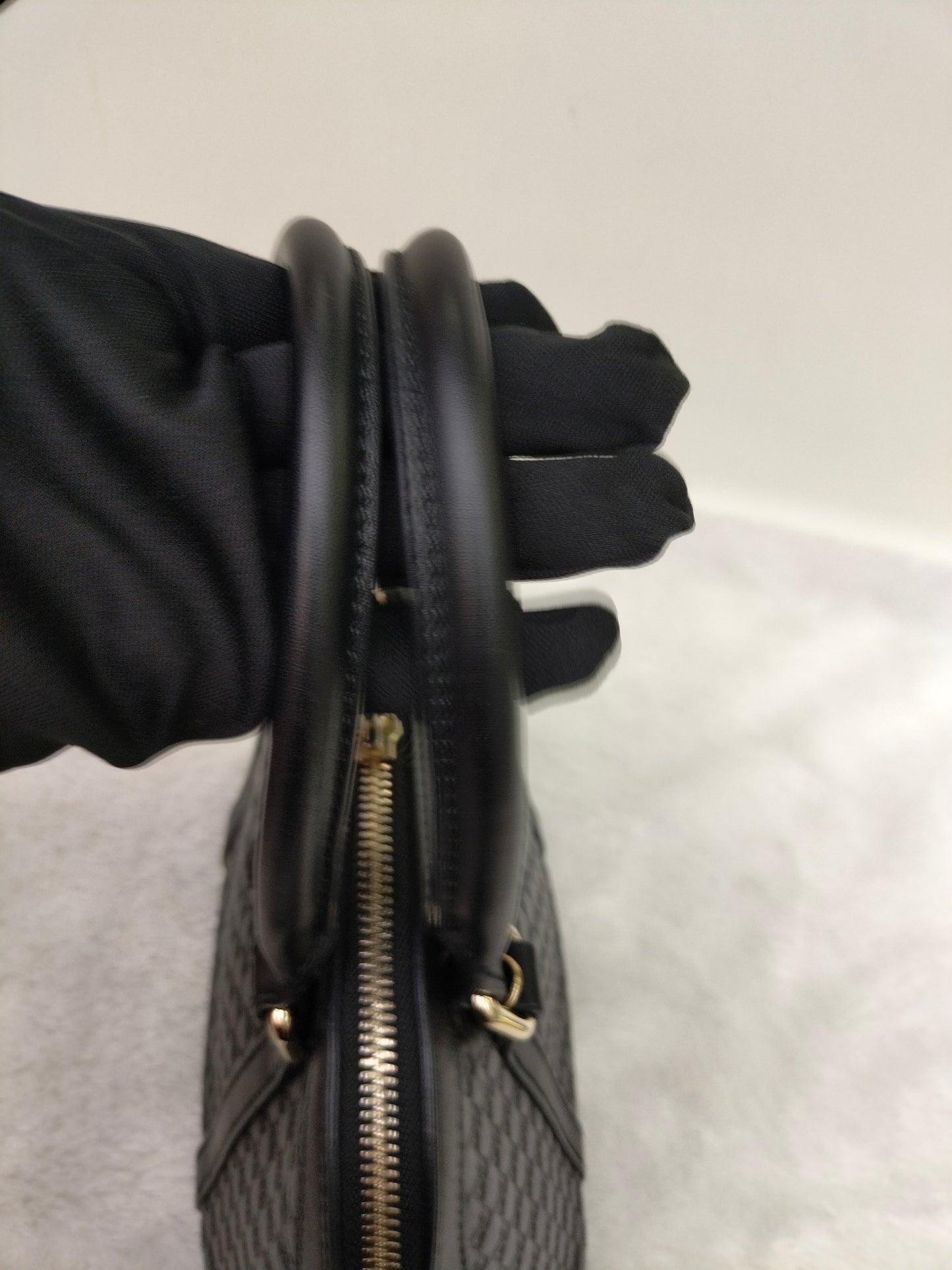 Gucci Micro Guccissima Dome Black GHW
