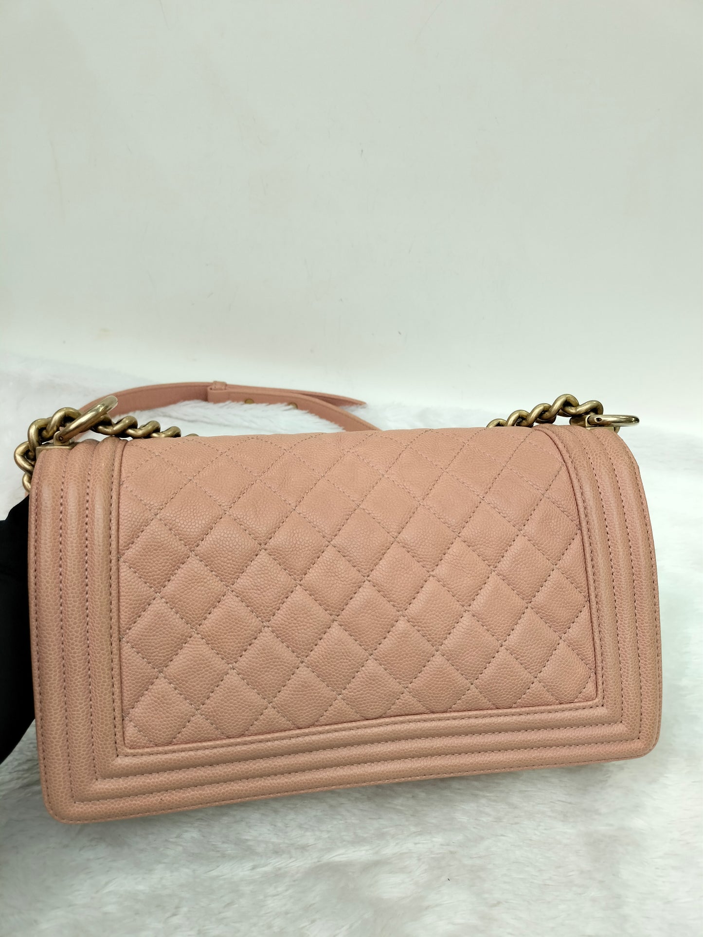Chanel Boy 25 Caviar Salmon GHW #25