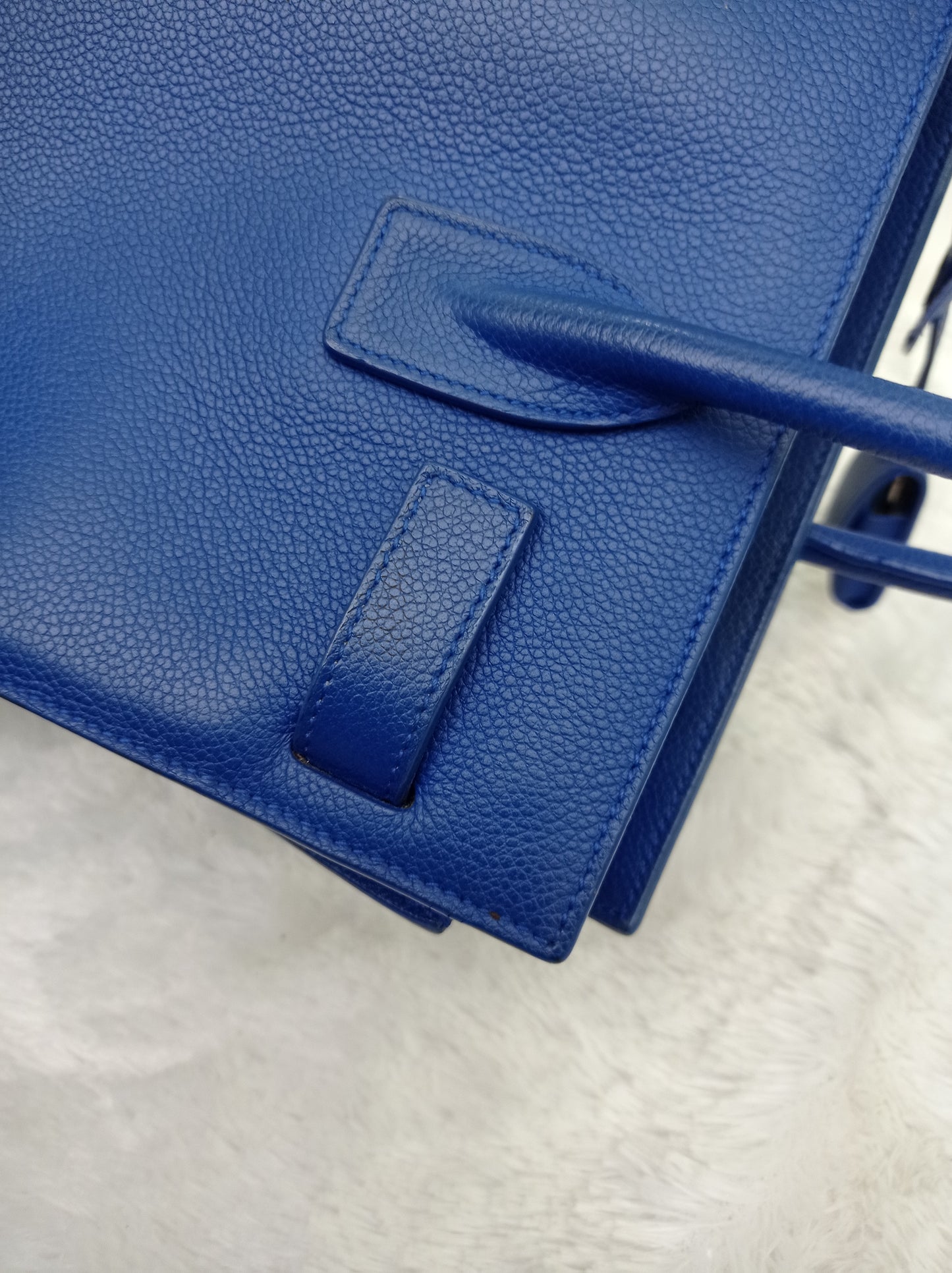 YsL SDJ Mini Grained Blue SHW 2015
Size 26 x 21 x 12cm