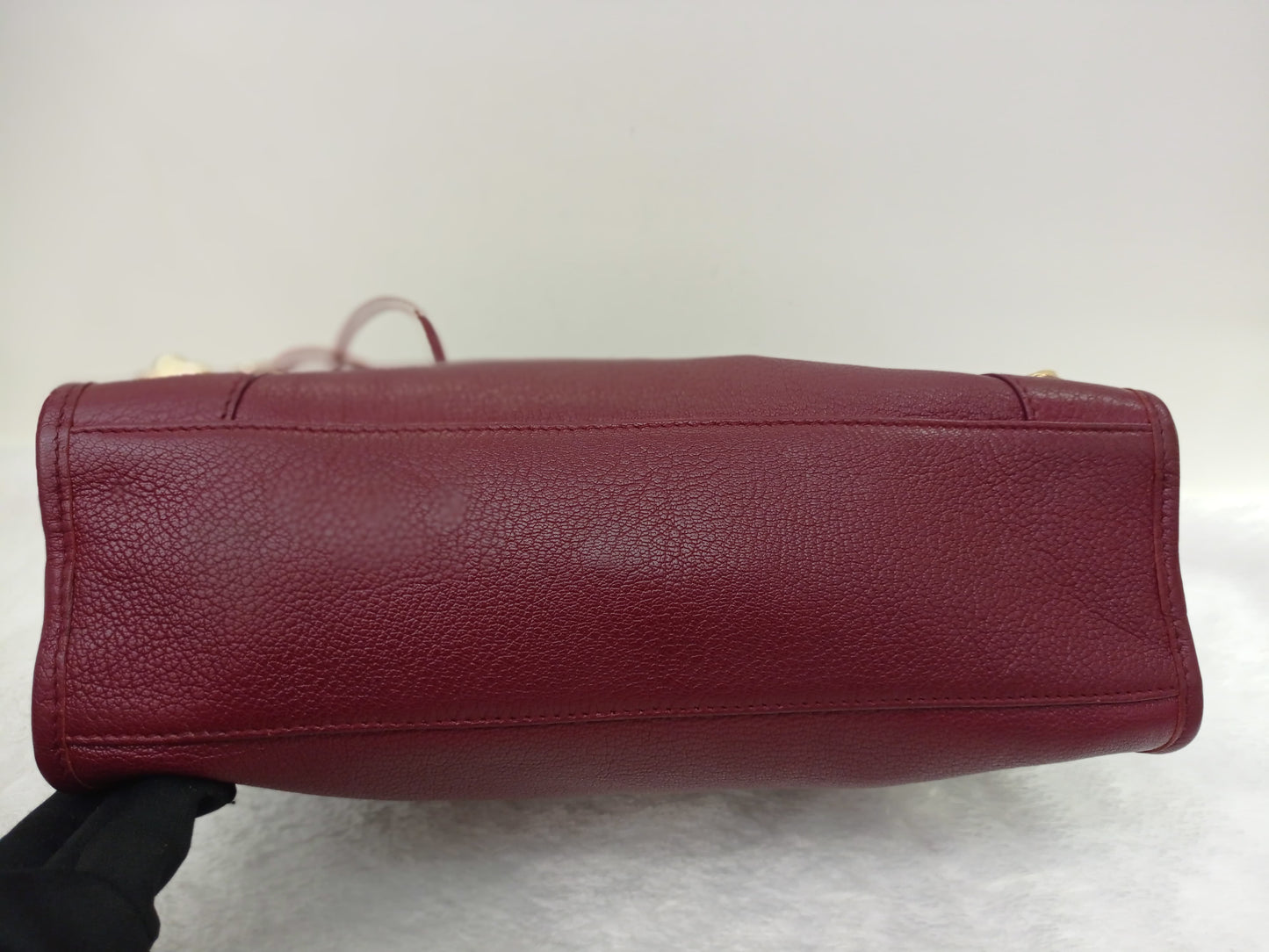 Balenciaga Small City Edge Burgundy GHW 2017