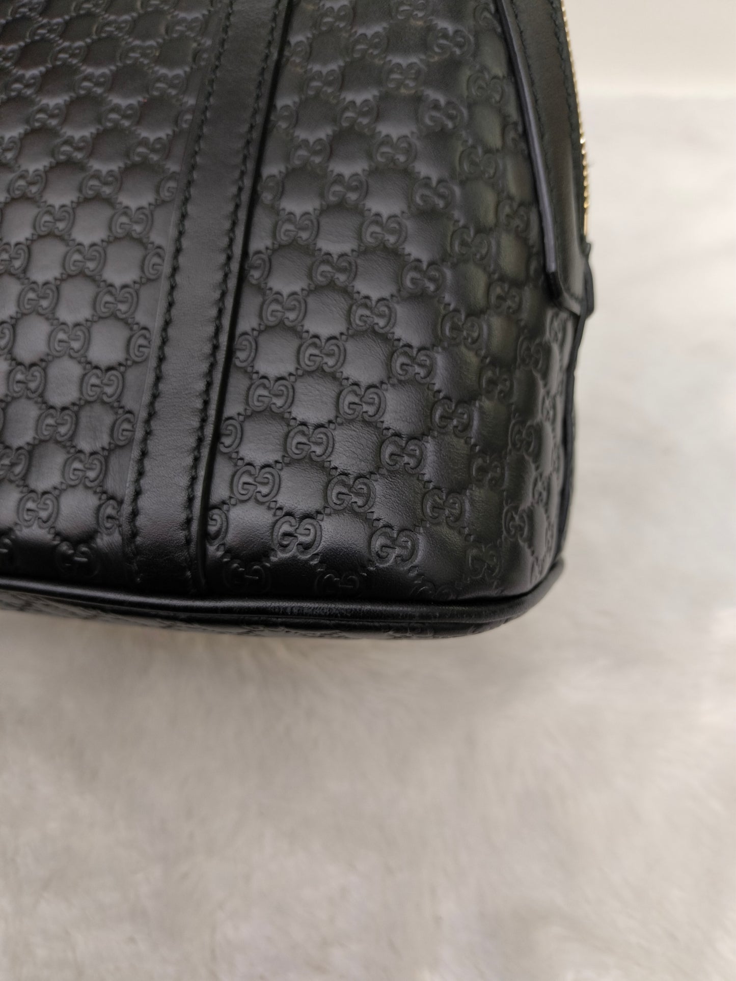 Gucci Micro Guccissima Dome Black GHW