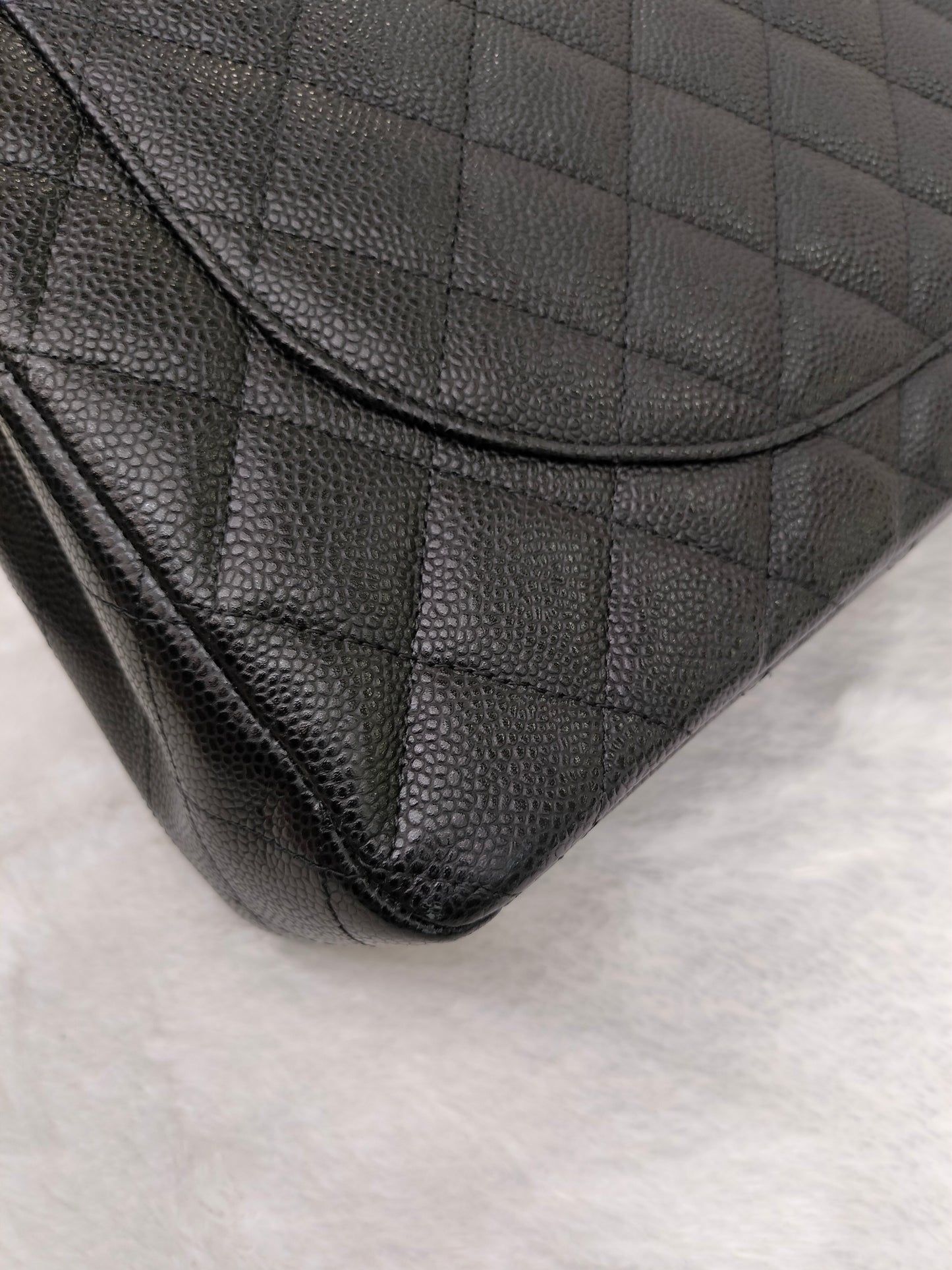 Chanel Maxi Caviar Black GHW DF #20