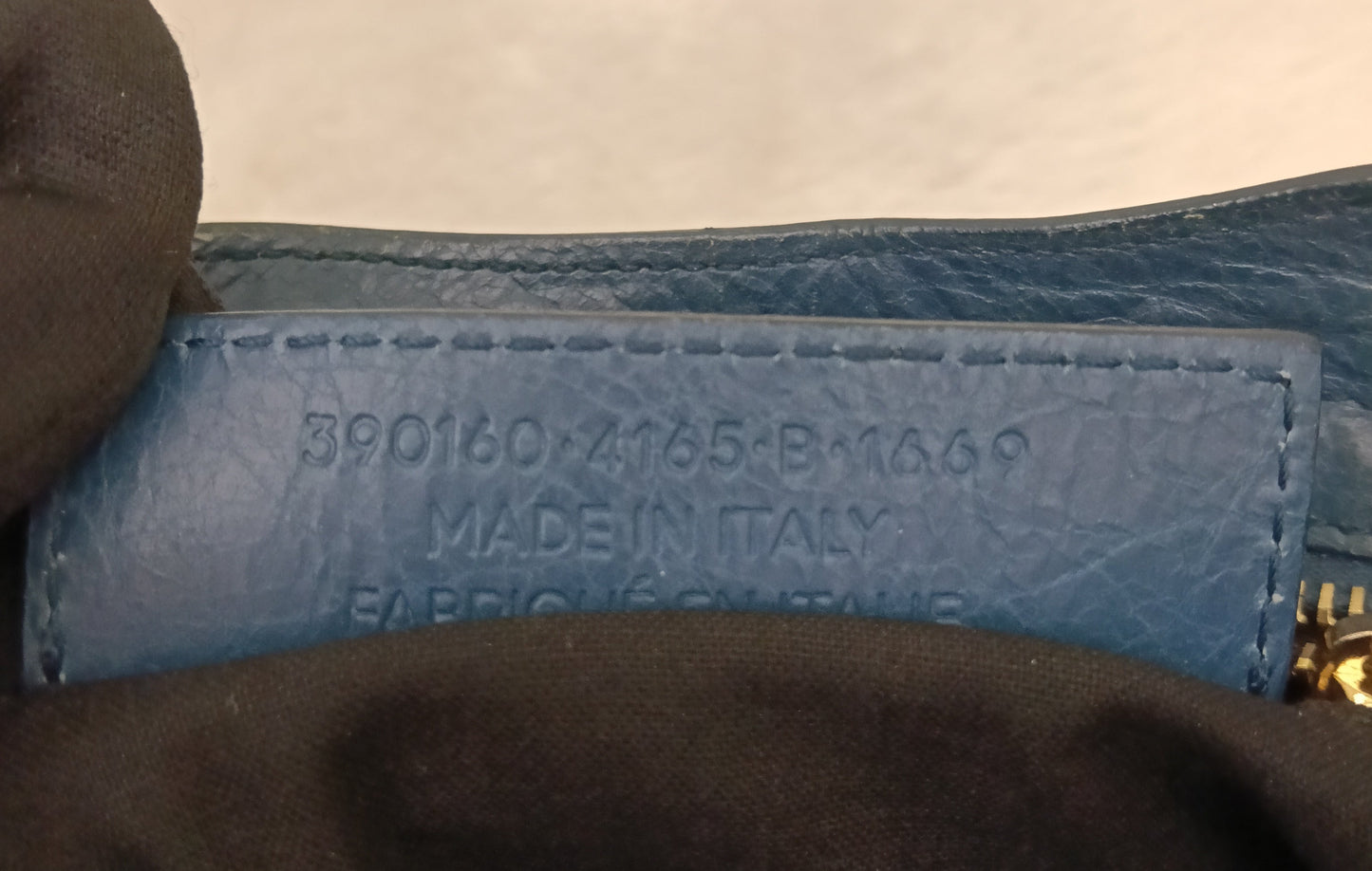 Balenciaga Mini City Edge Blue GHW 2017