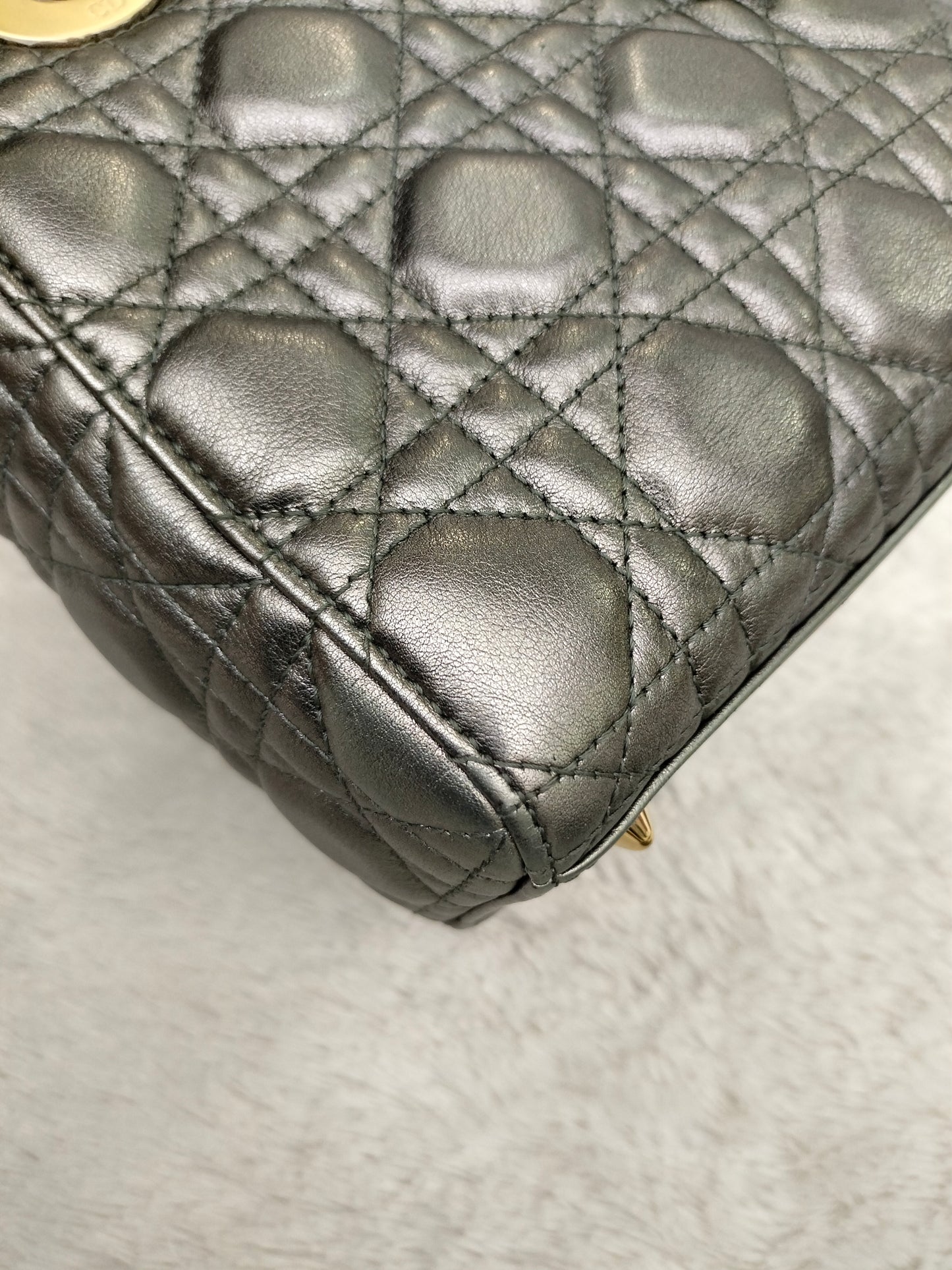 Lady Dior Small Gun Metal GHW 2019