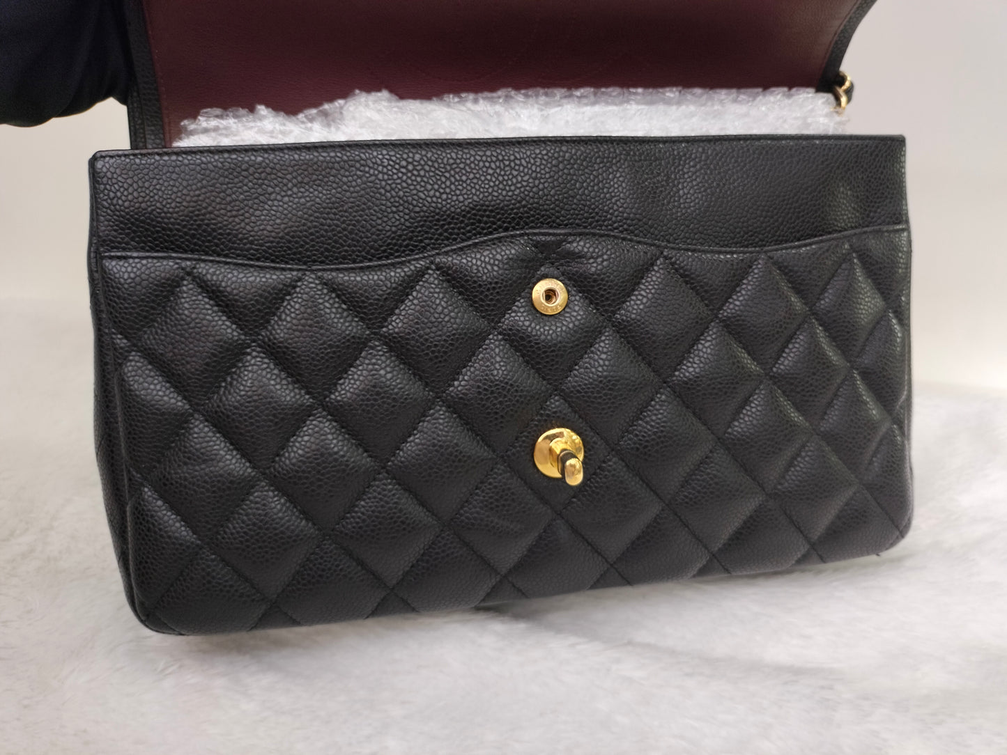Chanel Jumbo Caviar Black GHW DF #14