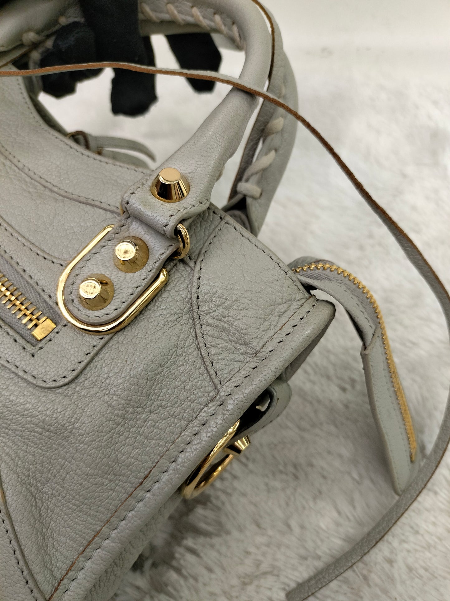 Balenciaga Mini City Edge Grey GHW