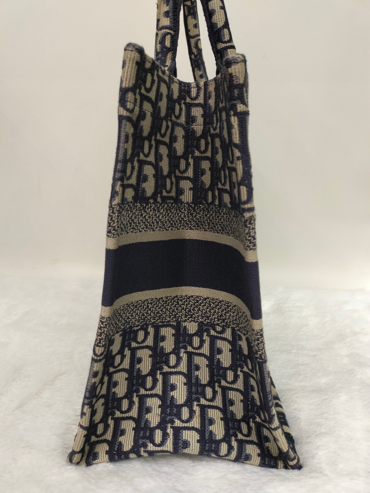 Dior Tote Book Medium Oblique Navy 2019