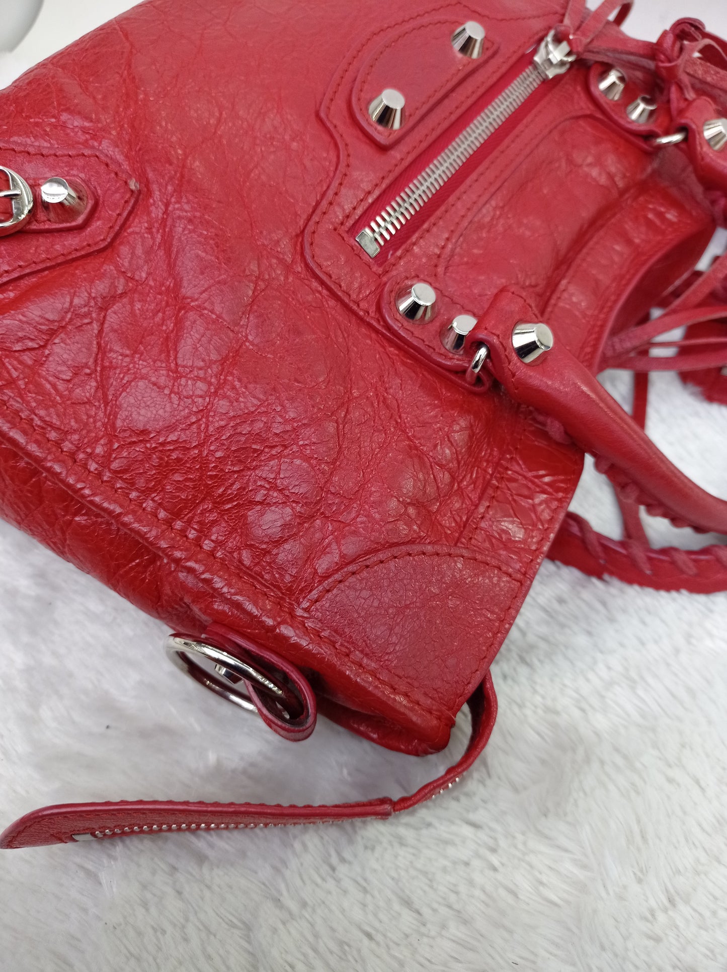 Balenciaga Small City Classic Red SHW