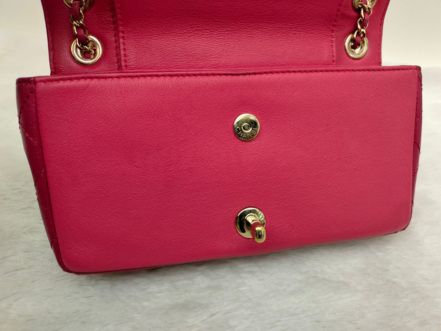 Chanel Mademoiselle Flap Calfskin Dark Pink/Pink GHW #23