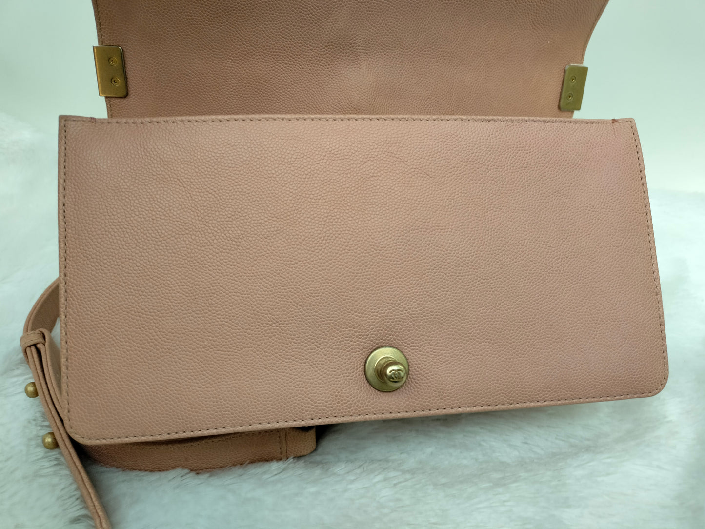 Chanel Boy 25 Caviar Salmon GHW #25