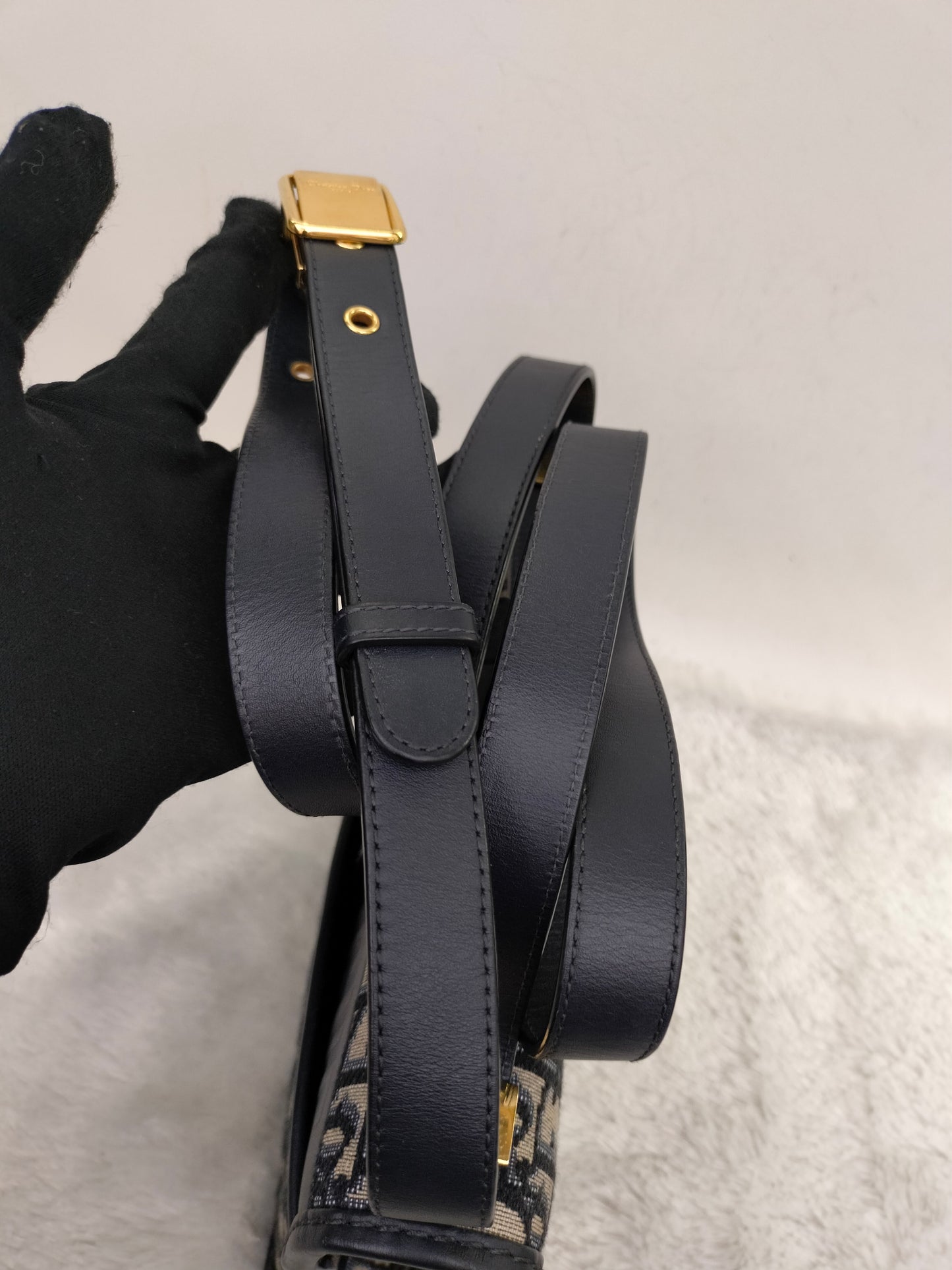 Dior Montaigne 30 Medium Oblique Navy GHW 2022