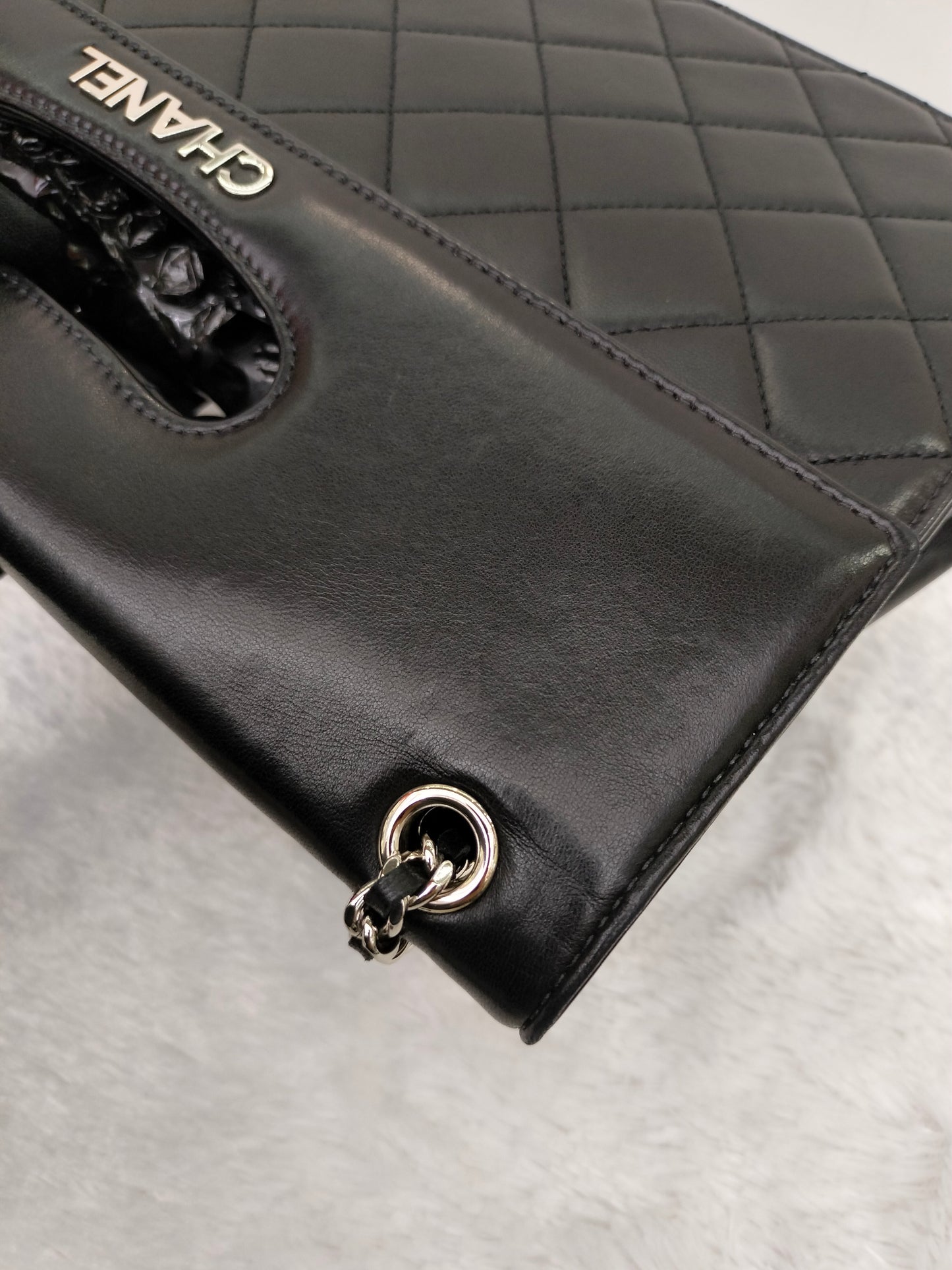 Chanel Timeless Foldover Lamb Black SHW #19