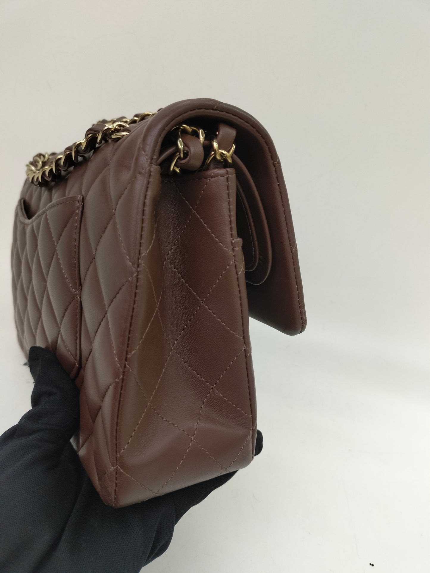 Chanel Medium Lamb Brown GHW DF (CHIP) 2023
