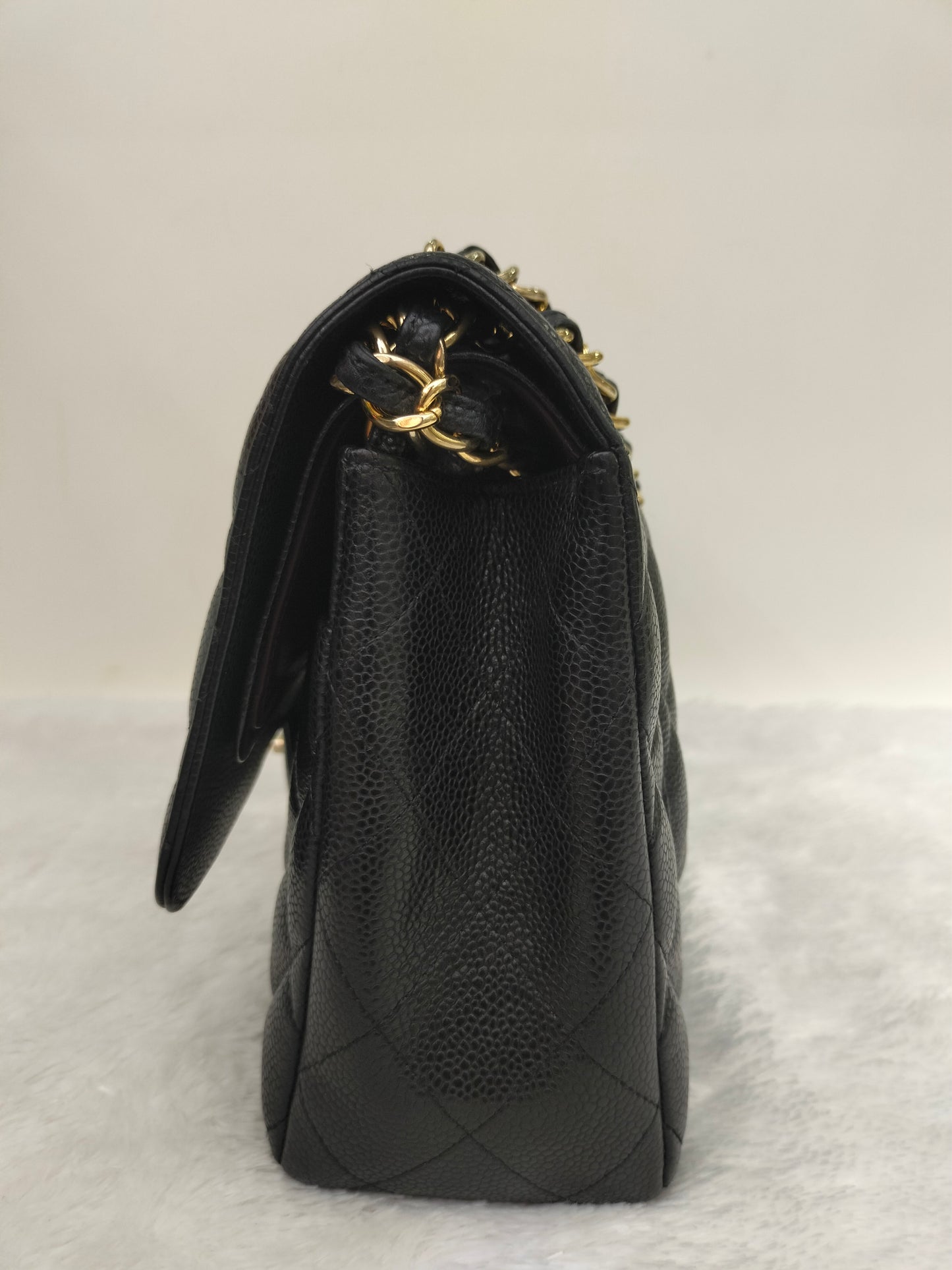 Chanel Jumbo Caviar Black GHW DF #14