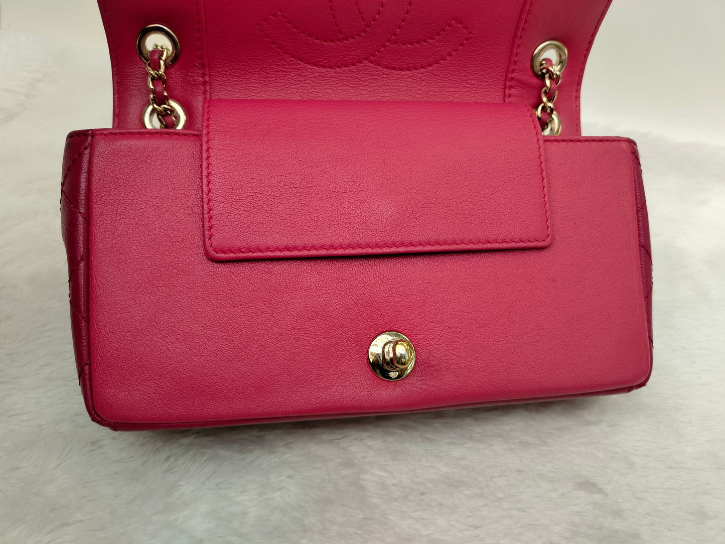 Chanel Mademoiselle Flap Calfskin Dark Pink/Pink GHW #23