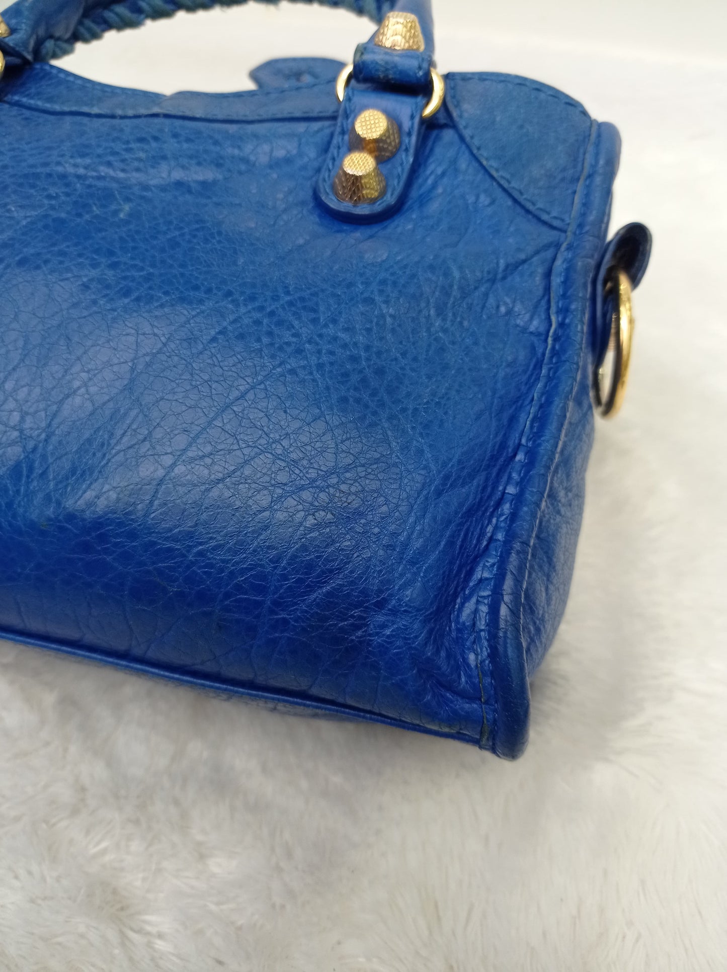 Balenciaga Mini City Blue GHW 2015