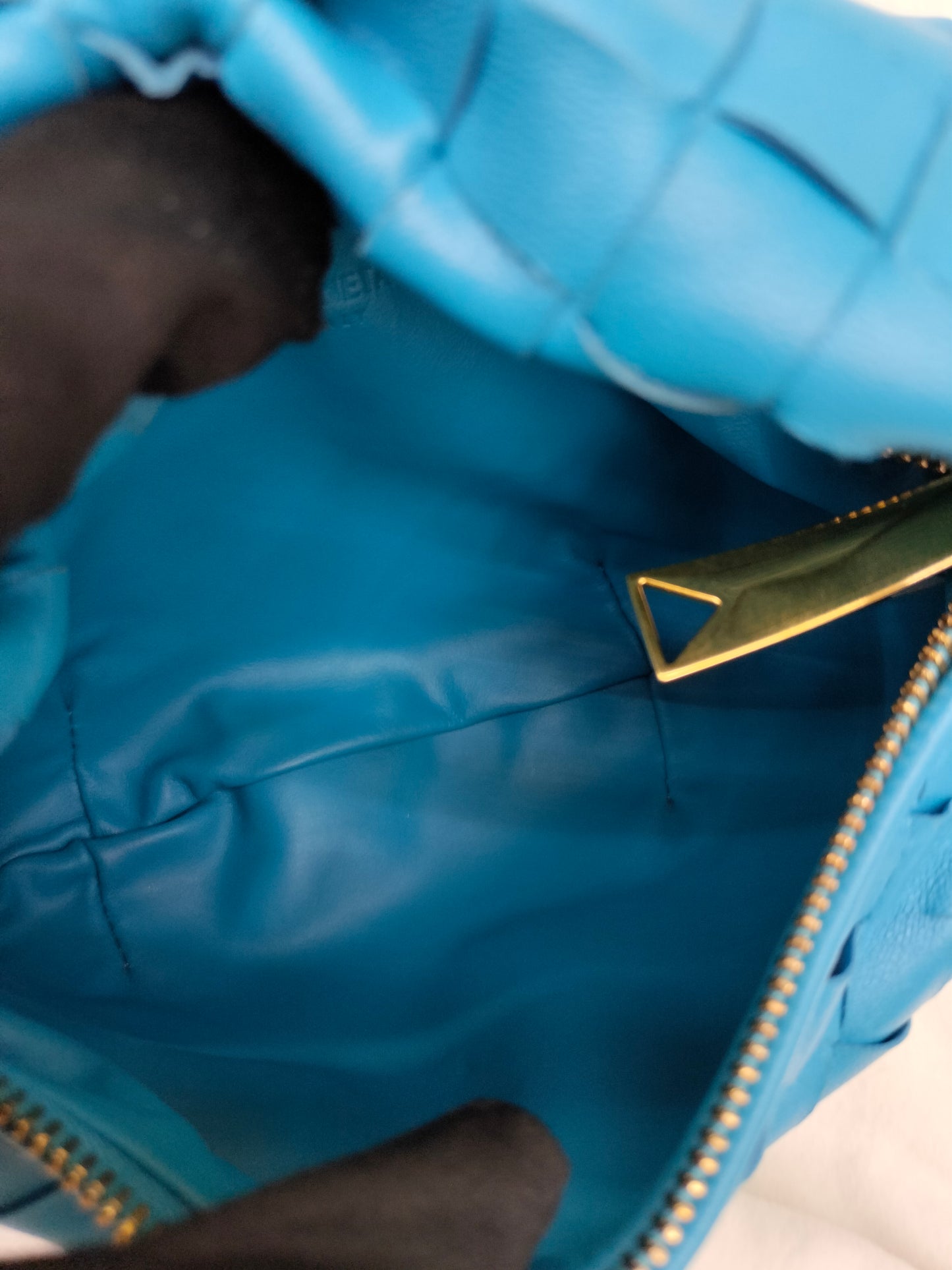 Bottega Veneta Mini Jodie Blue GHW