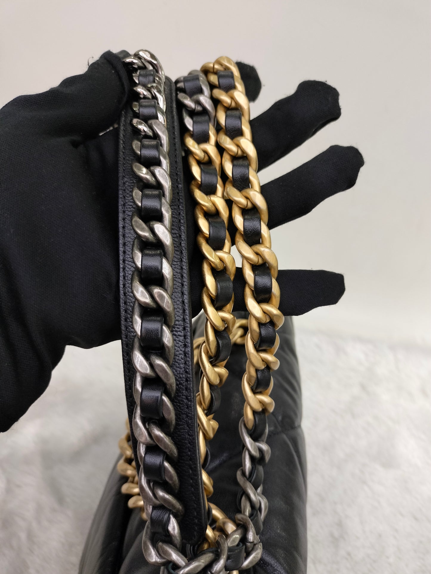 Chanel C19 Small Black GHW #30