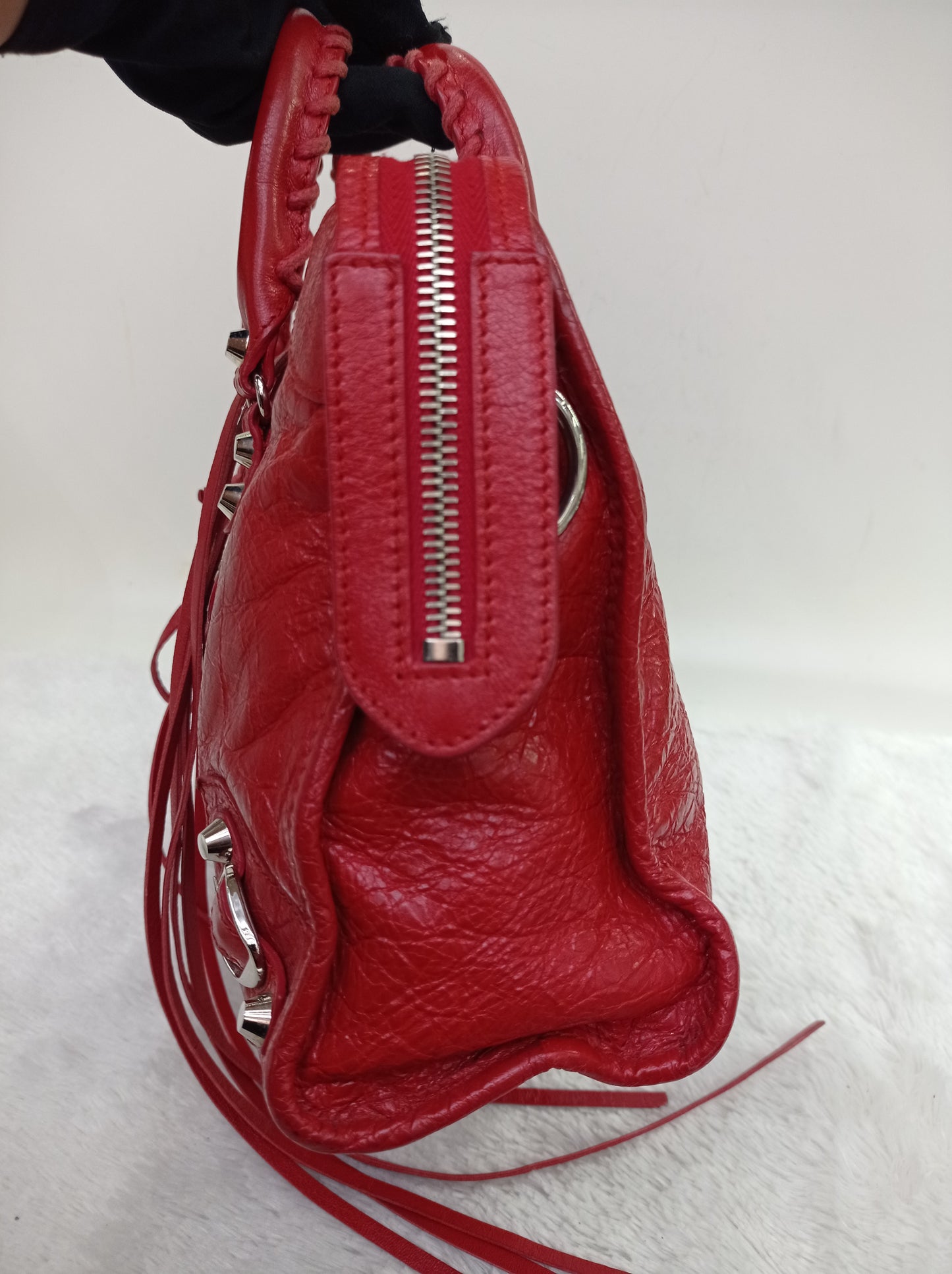 Balenciaga Small City Classic Red SHW