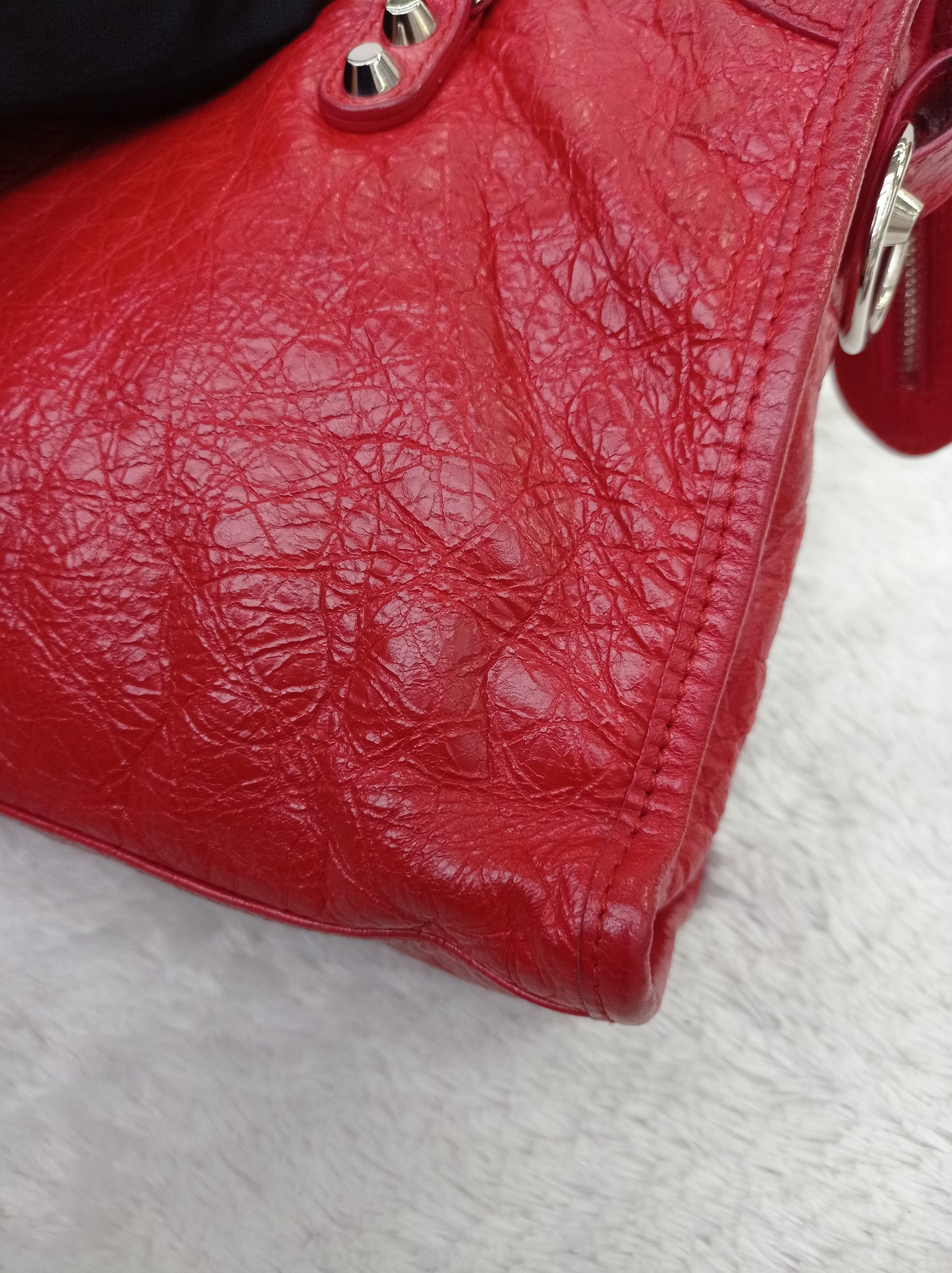 Balenciaga Small City Classic Red SHW