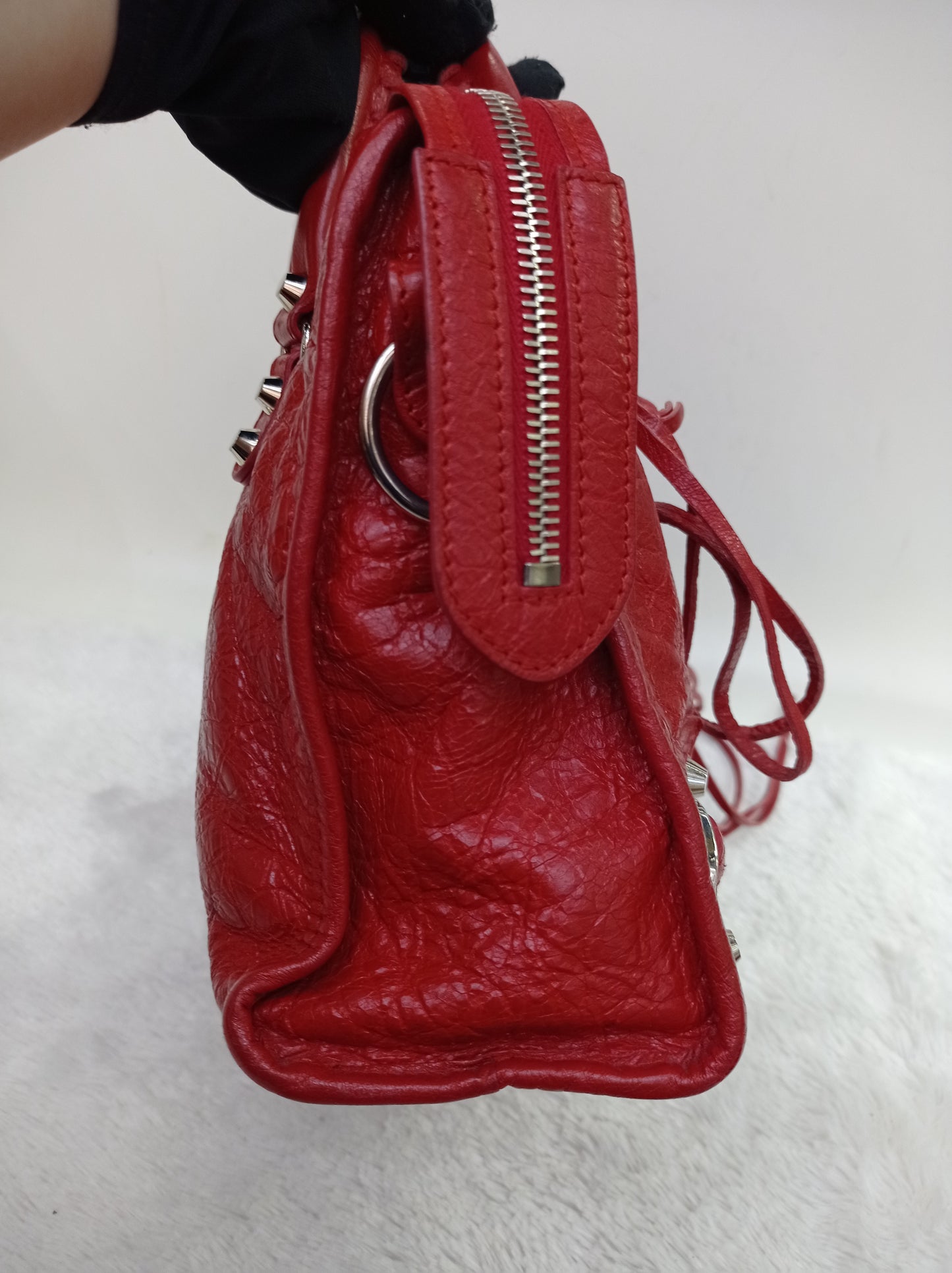 Balenciaga Small City Classic Red SHW