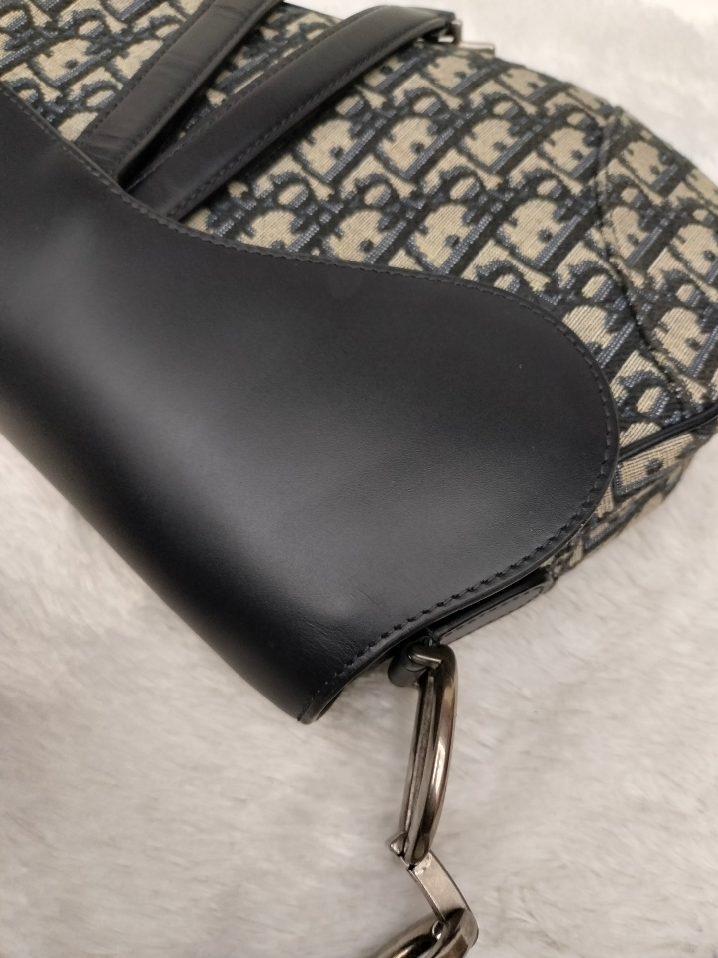 Dior Saddle Medium Jacquard Oblique Black SHW 2024