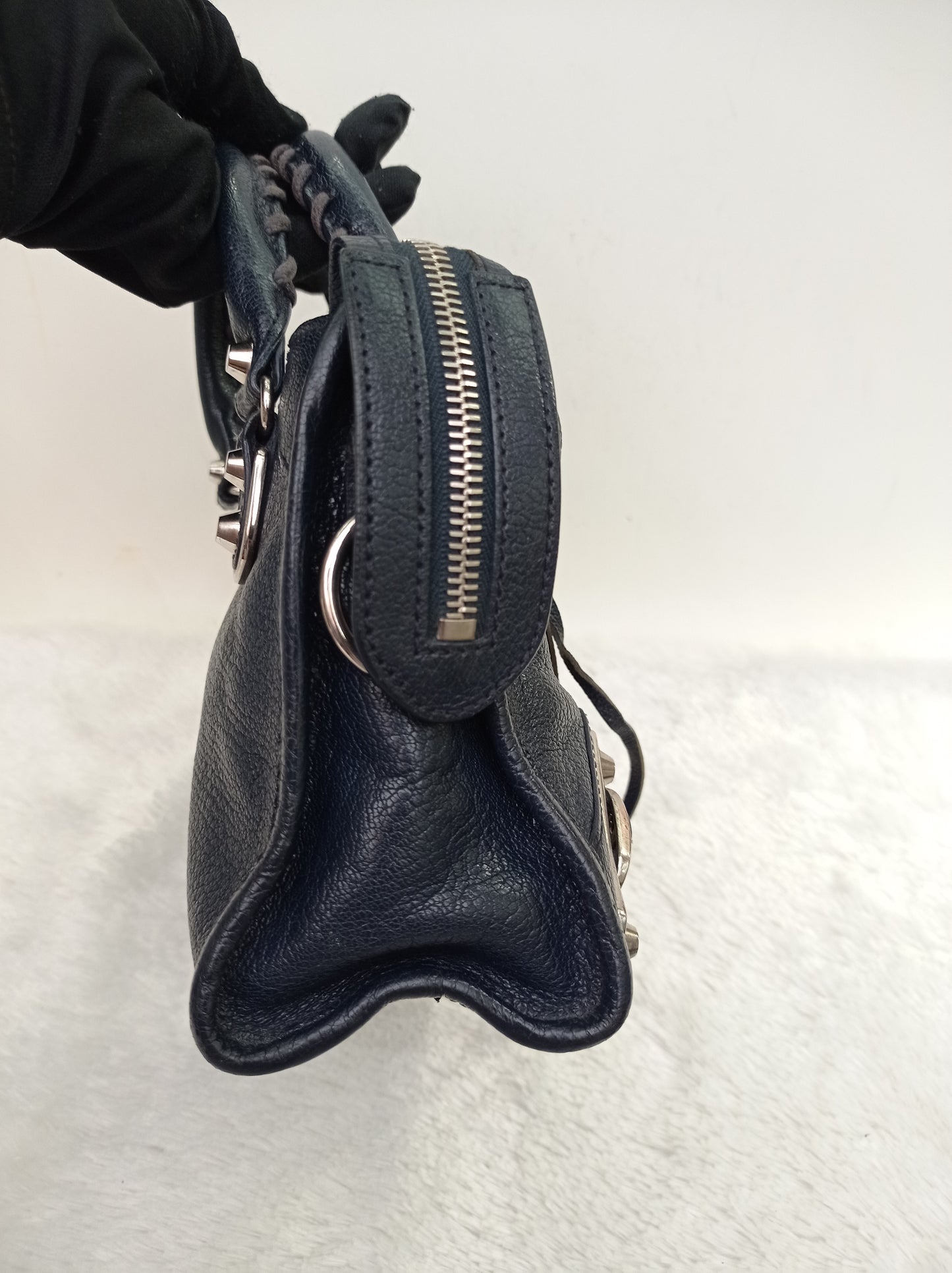 Balenciaga Mini City Edge Navy SHW