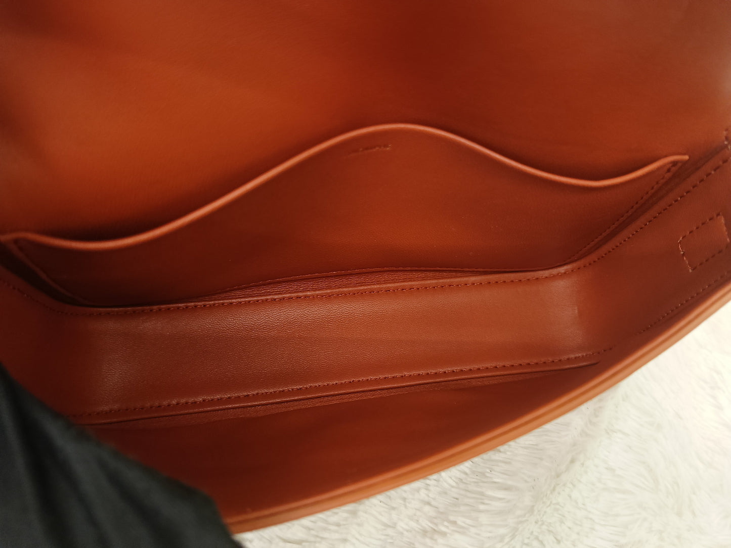Celine Triomphe East West Calfskin Cornelian GHW 2022