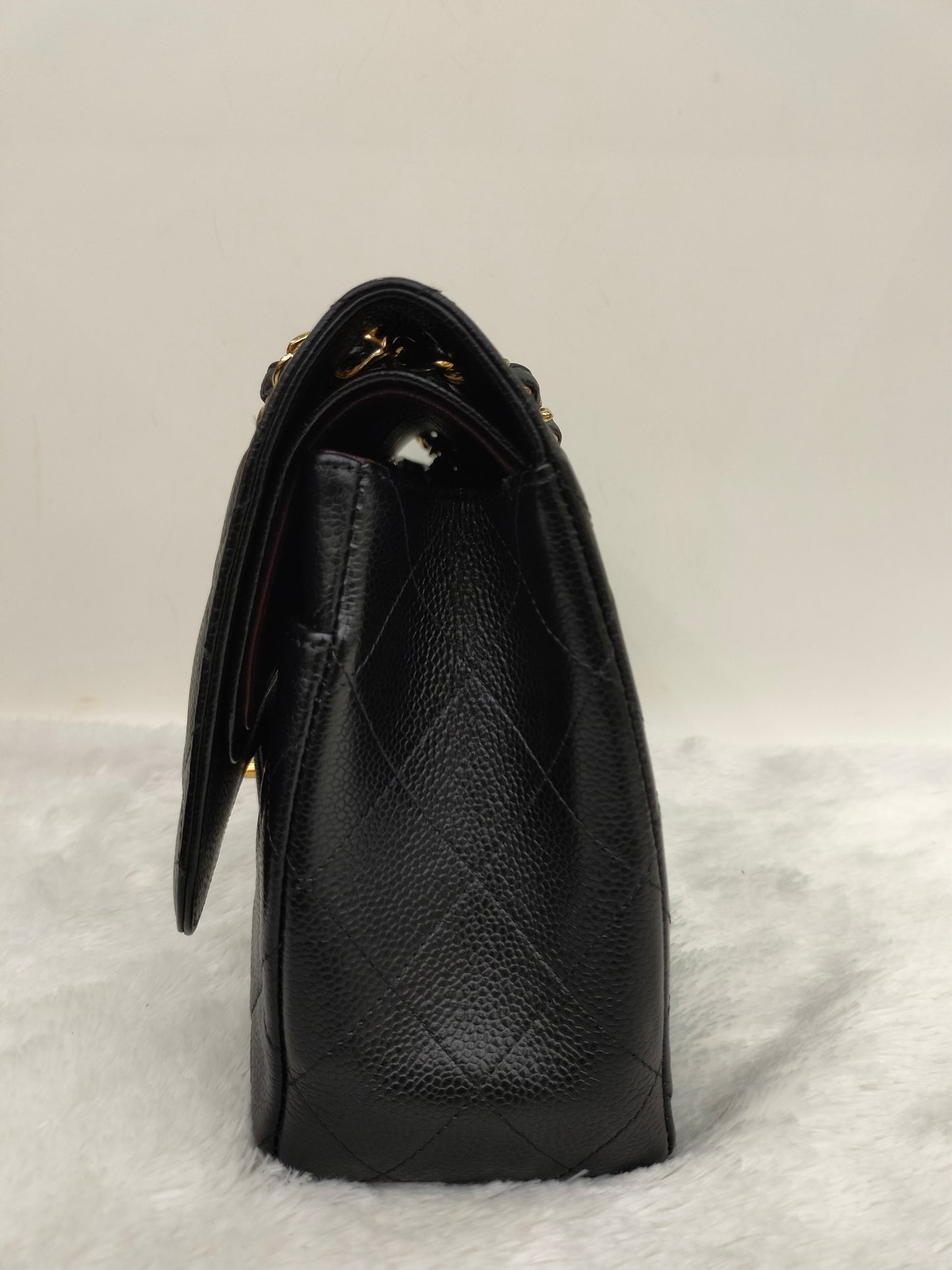 Chanel Jumbo Caviar Black GHW DF #18