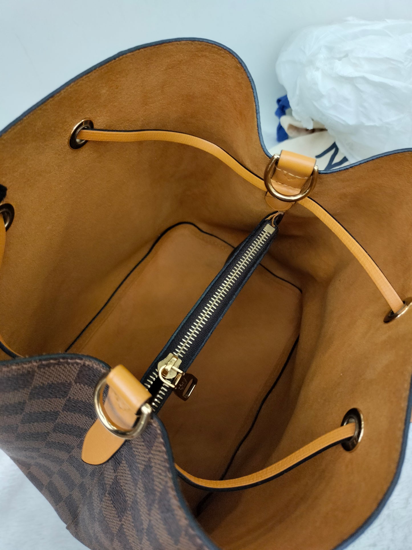 LV Neo Noe MM Damier Safran (CHIP)