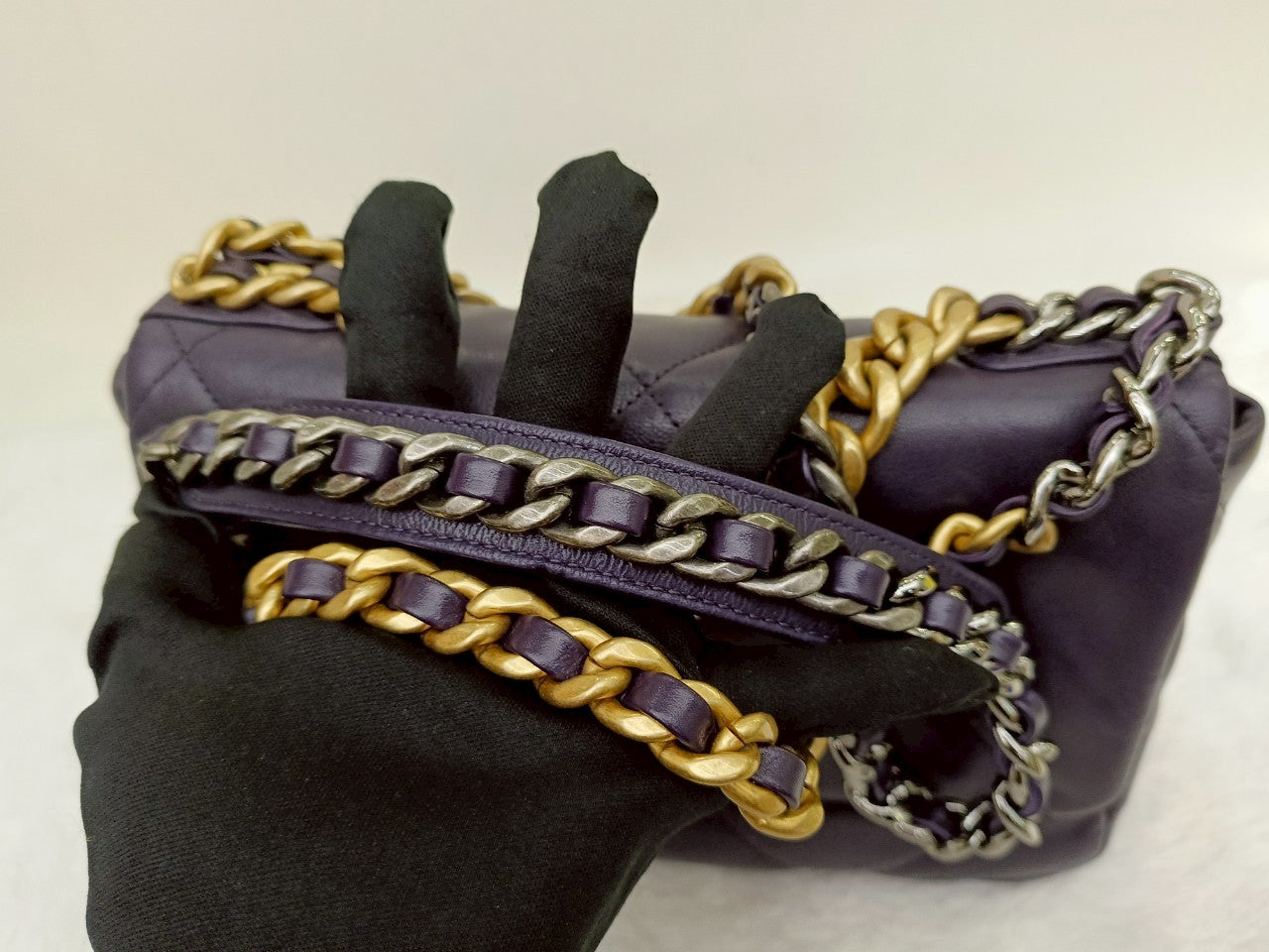 Chanel C19 Small Dark Purple GHW #30