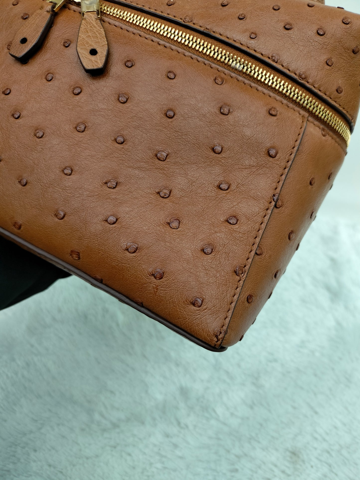 Loro Piana 27 Extra Bag Ostrich Cognac GHW 2024