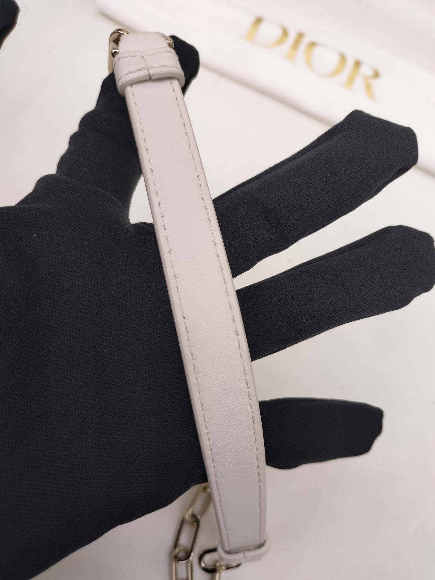 Dior D'Joy Small Lamb White GHW 2022