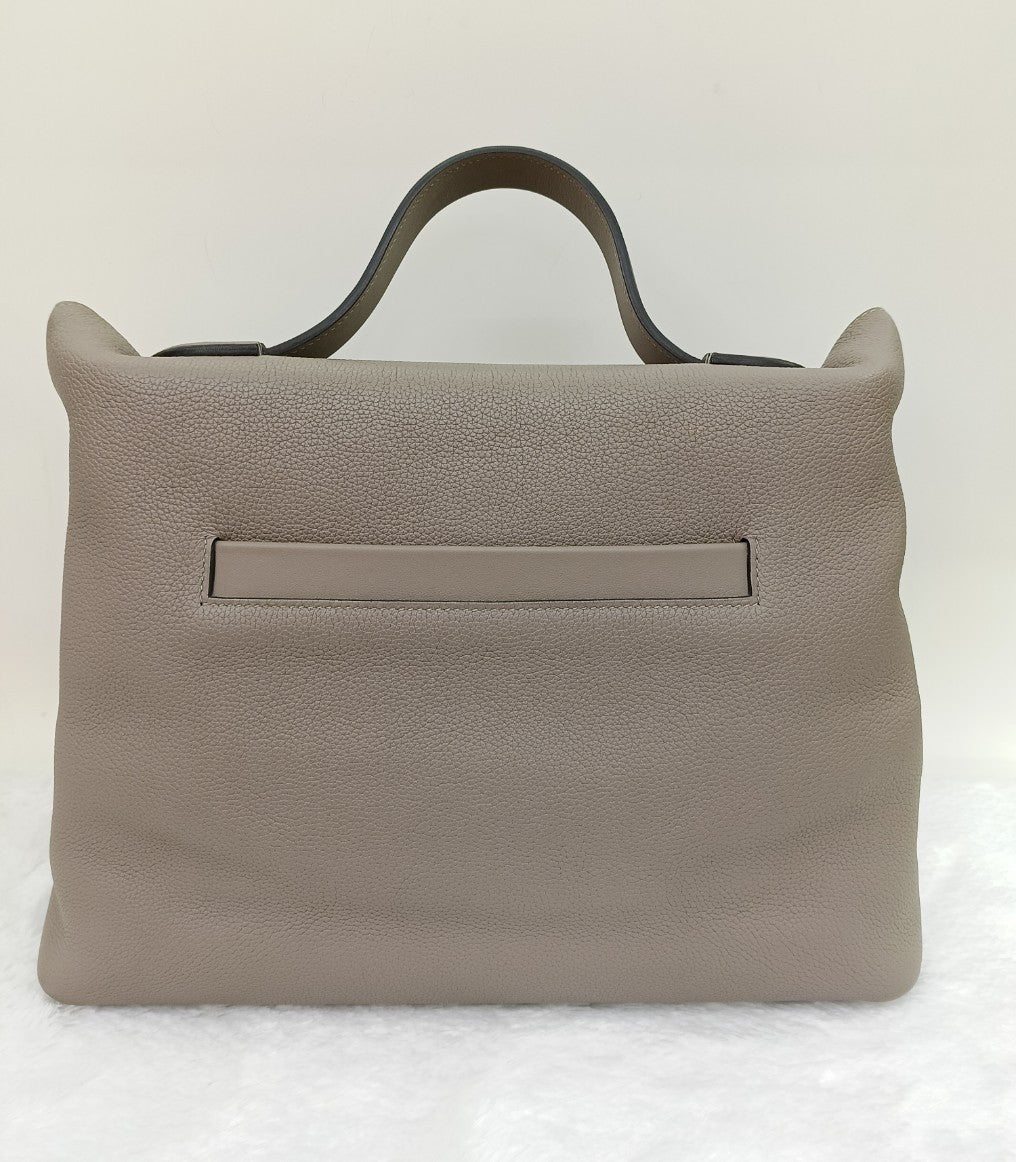Hermes 2424 29cm Togo Swift Griss Asphalt PHW #C