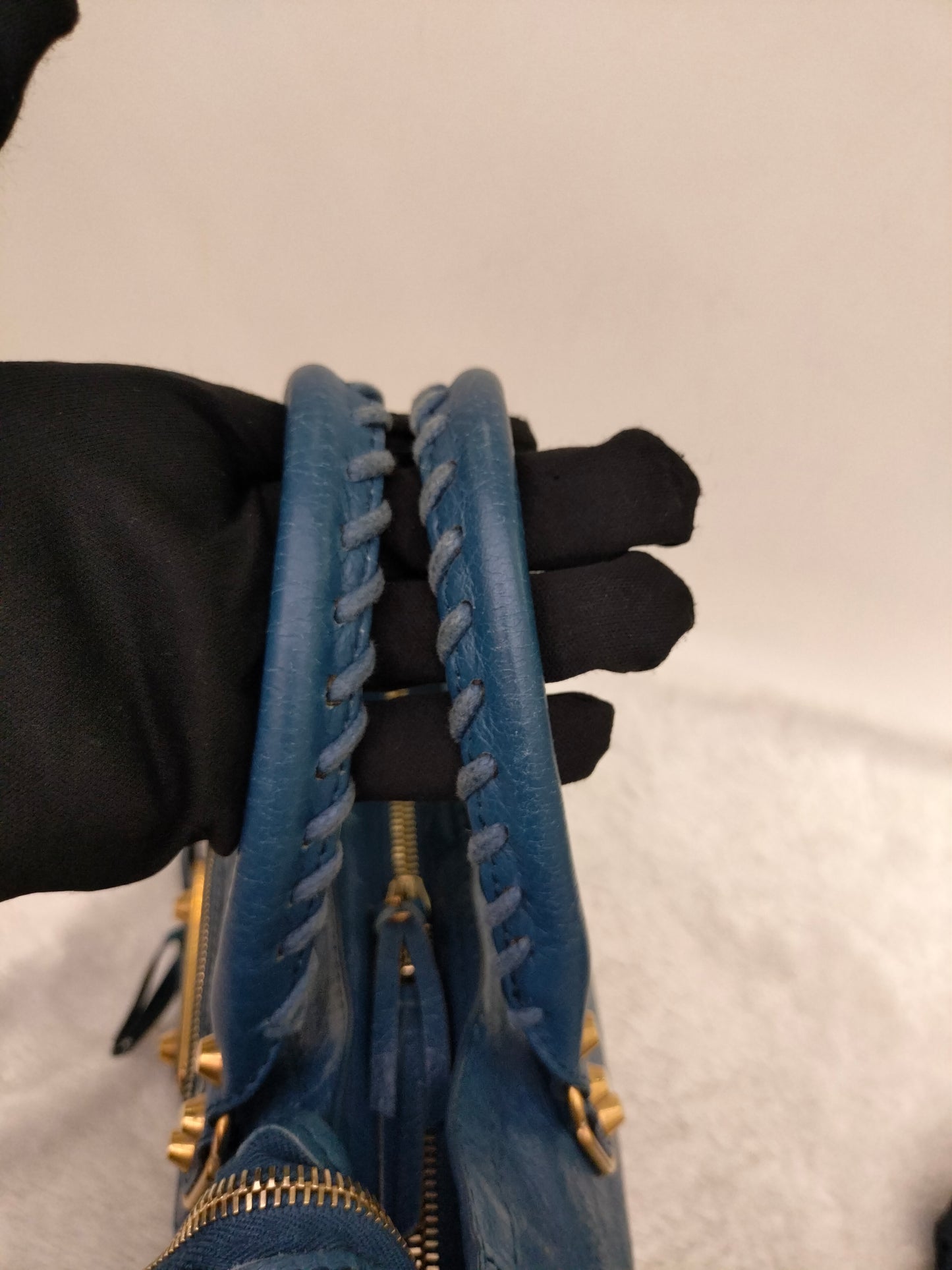 Balenciaga Small City Edge Blue GHW 2017