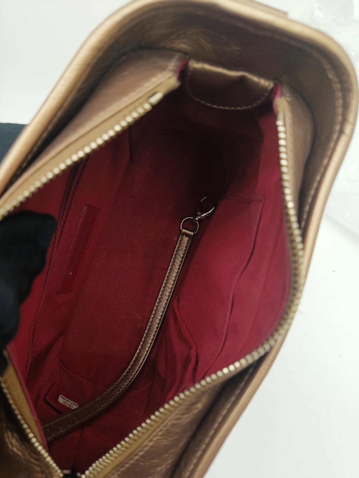 Chanel Gabrielle Small Calfskin Bronze #23