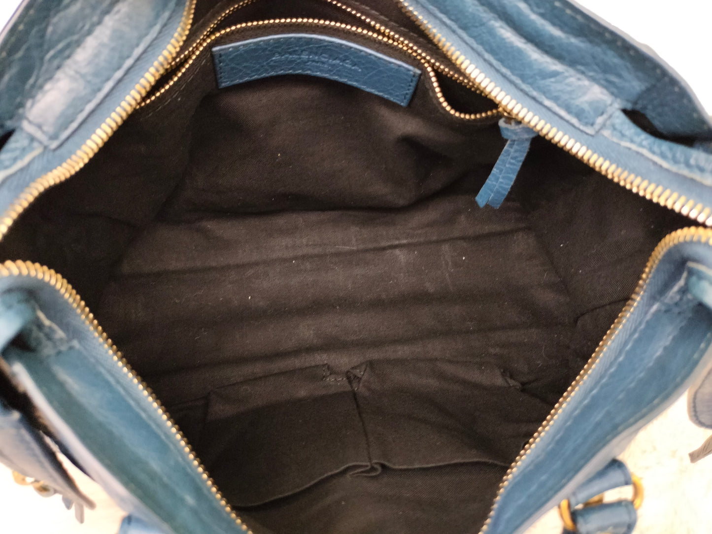Balenciaga Small City Edge Blue GHW 2017
