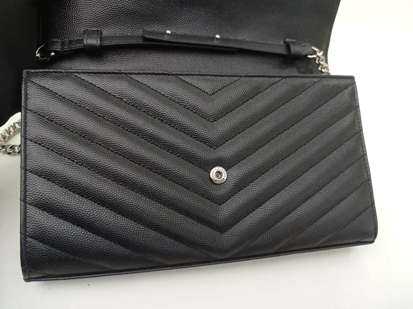 YsL WOC Chevron Grained Black SHW 2016