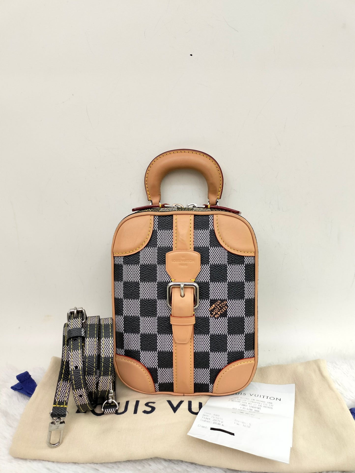 LV Valisette Vertical Damier Colour Noir 2019