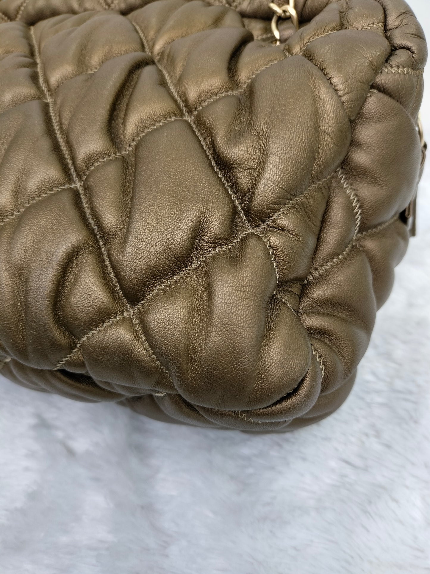 Chanel Camera Bubble Lamb Bronze GHW #13