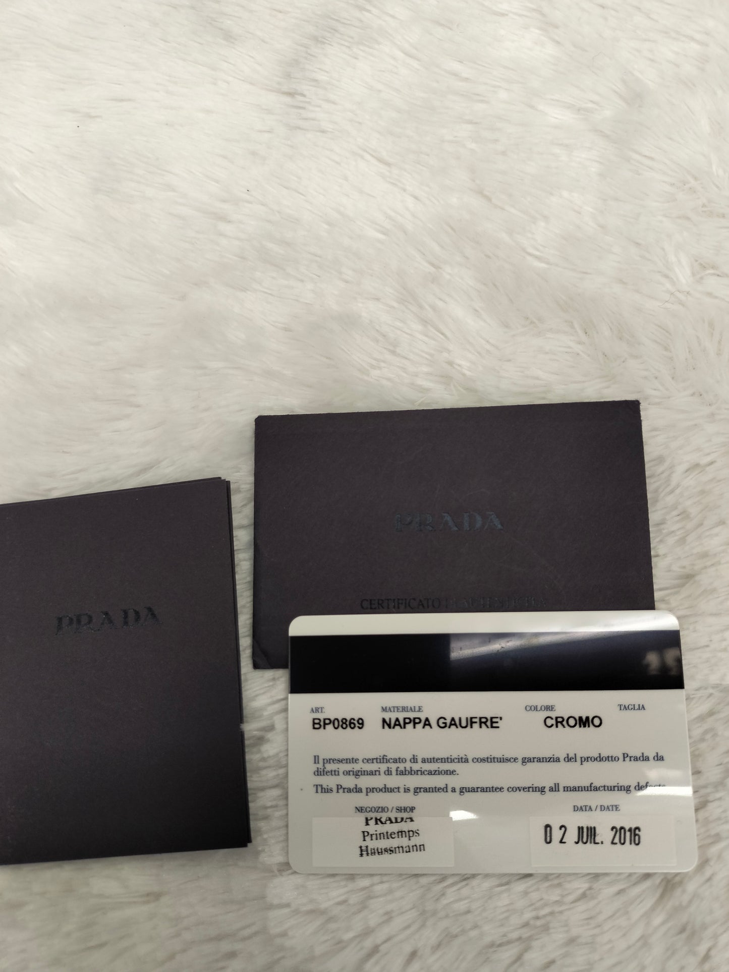 Prada Nappa Gaufre Cromo SHW 2016