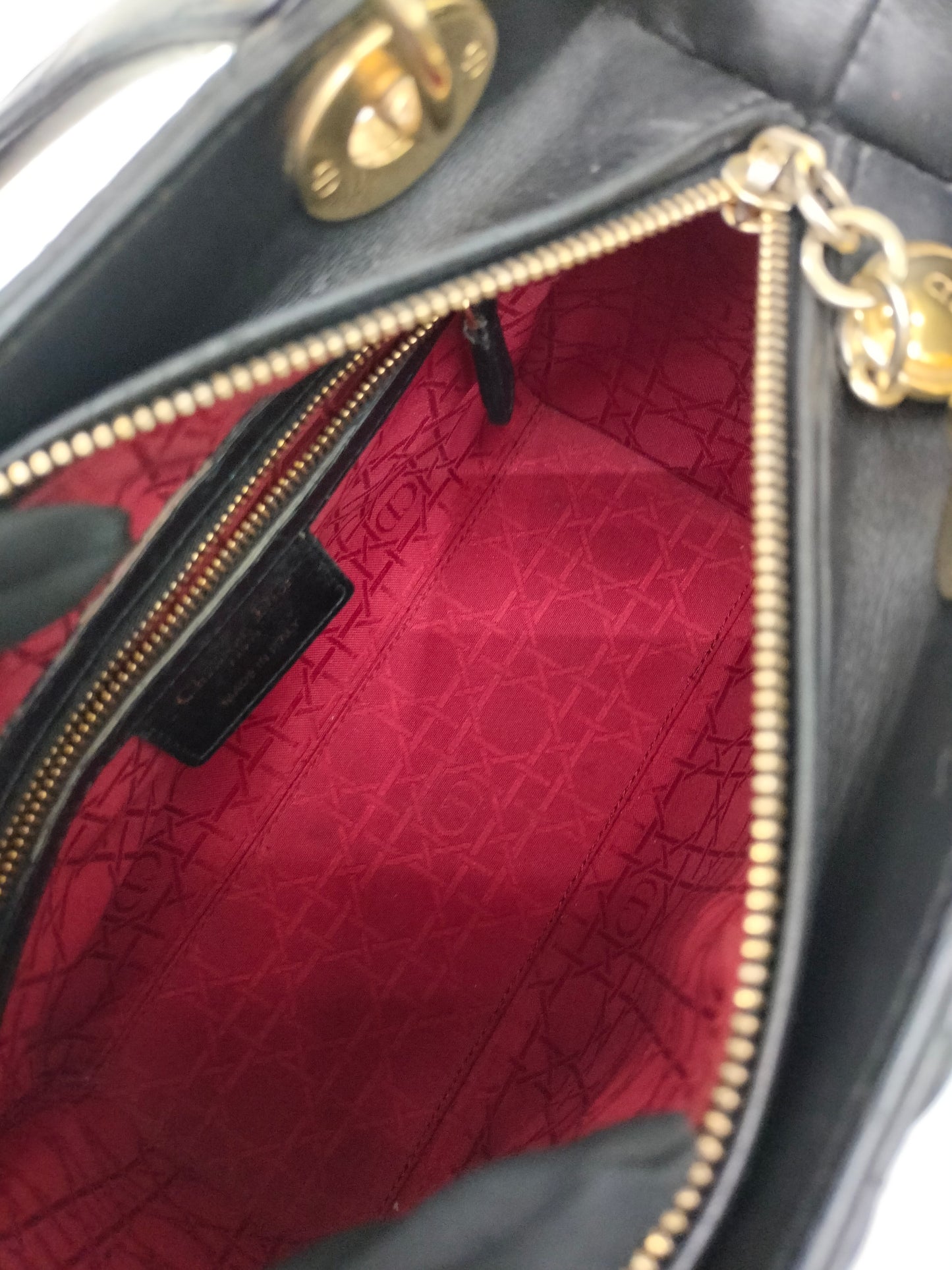 Lady Dior Medium Lamb Black GHW 2014