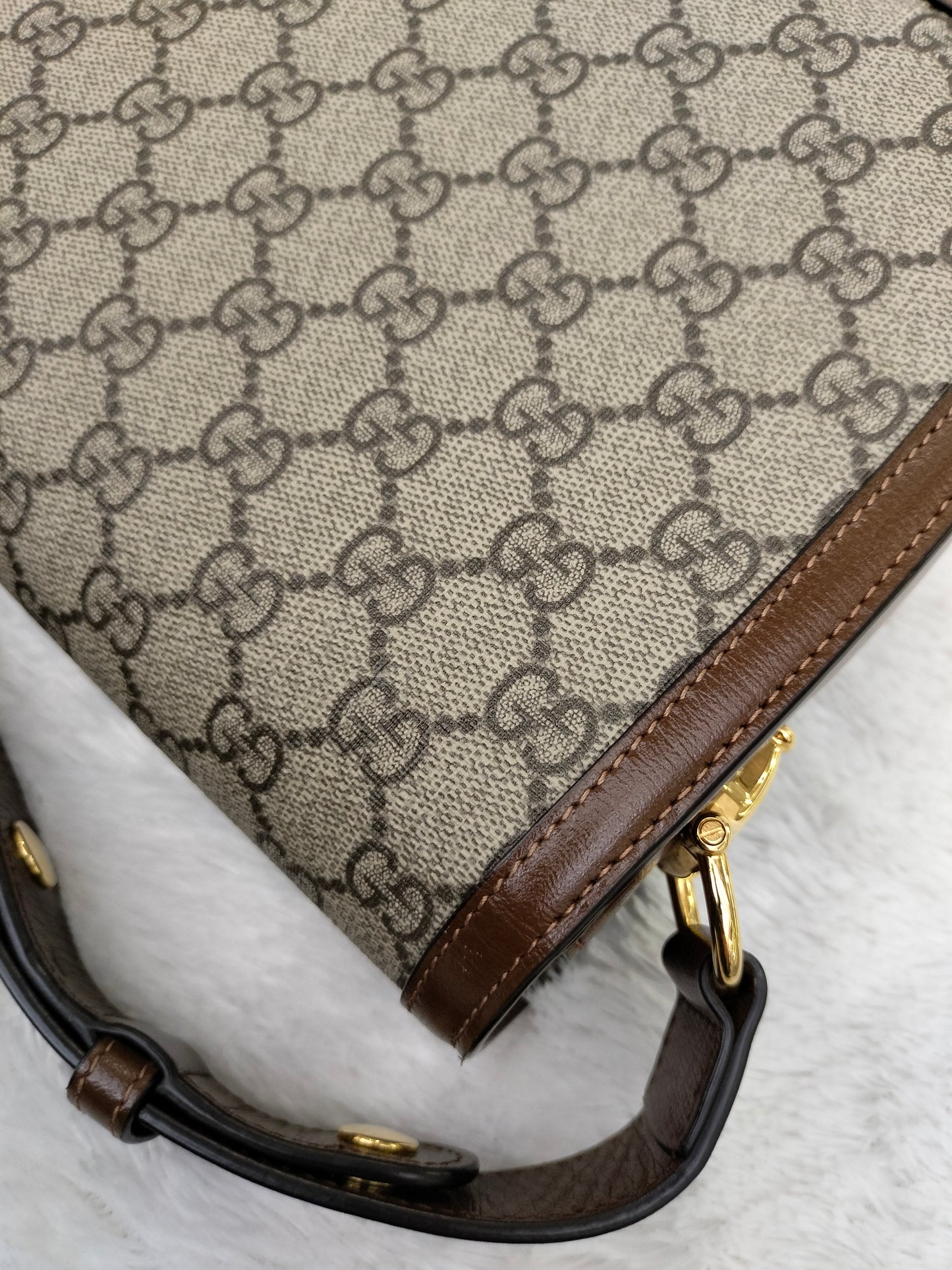 Gucci Horsebit 1955 Shoulder Medium Brown GHW