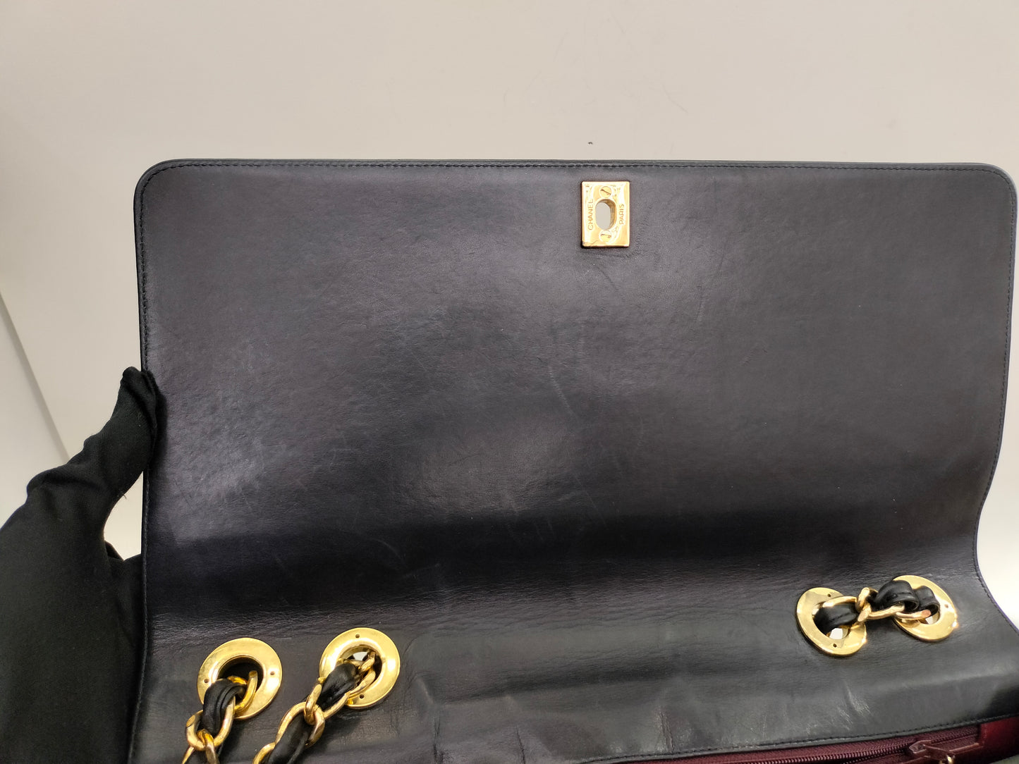 Chanel Maxi Lamb Vintage Black GHW SF #2